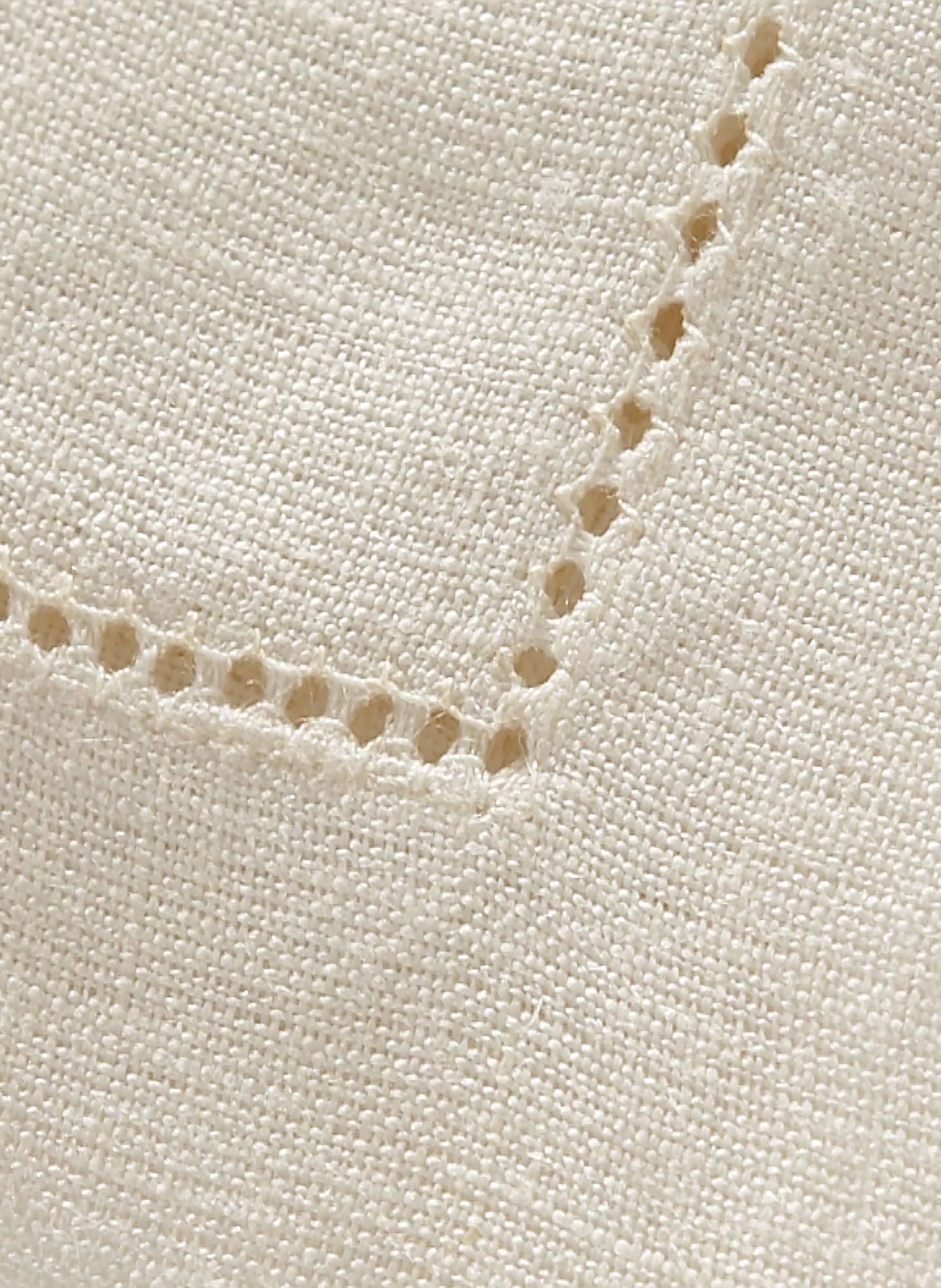 Set de table uni en lin, florence ALEXANDRE TURPAULT Blanc