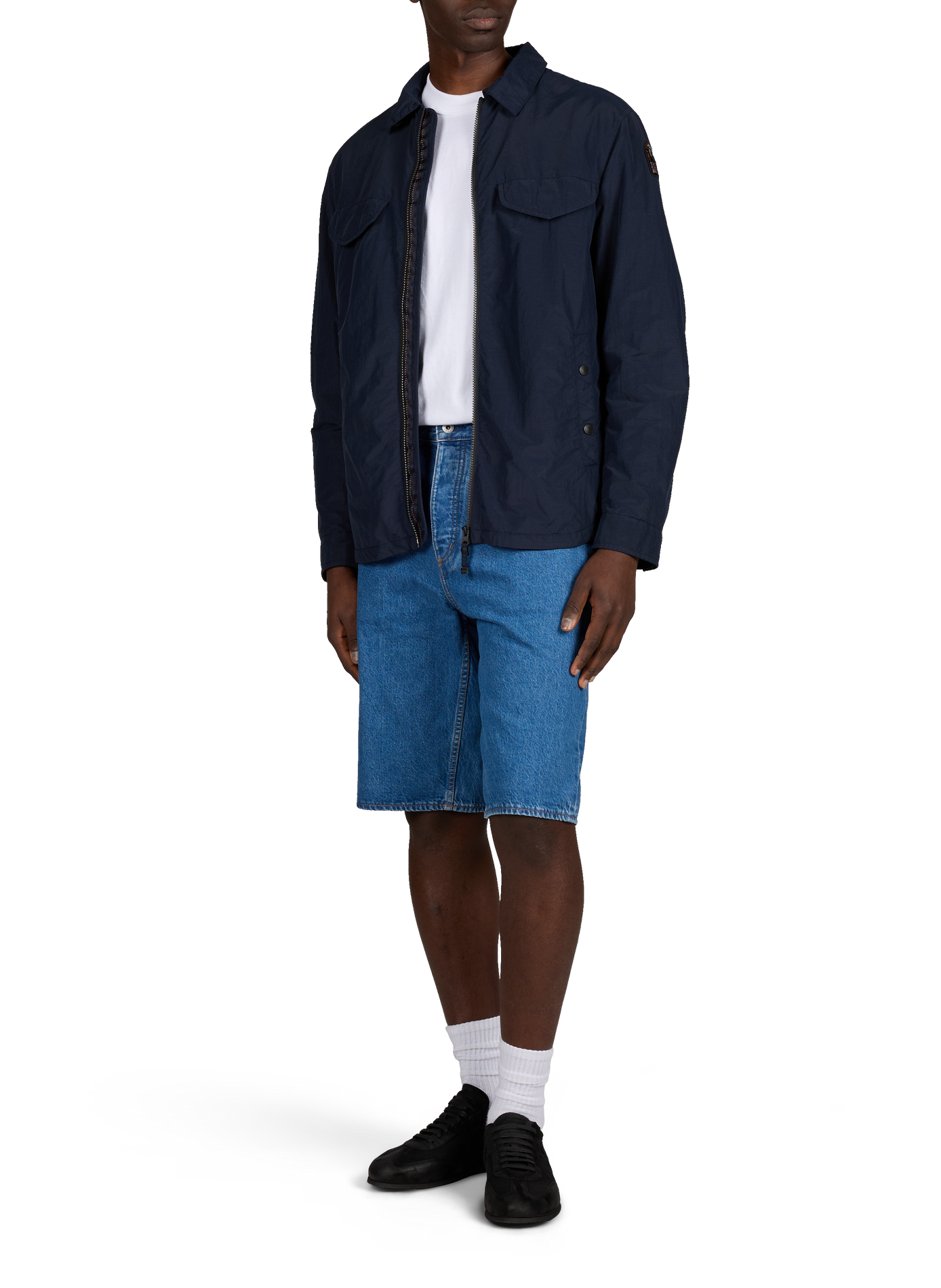 Blouson Evander à col montant boutonné PARAJUMPERS Bleu