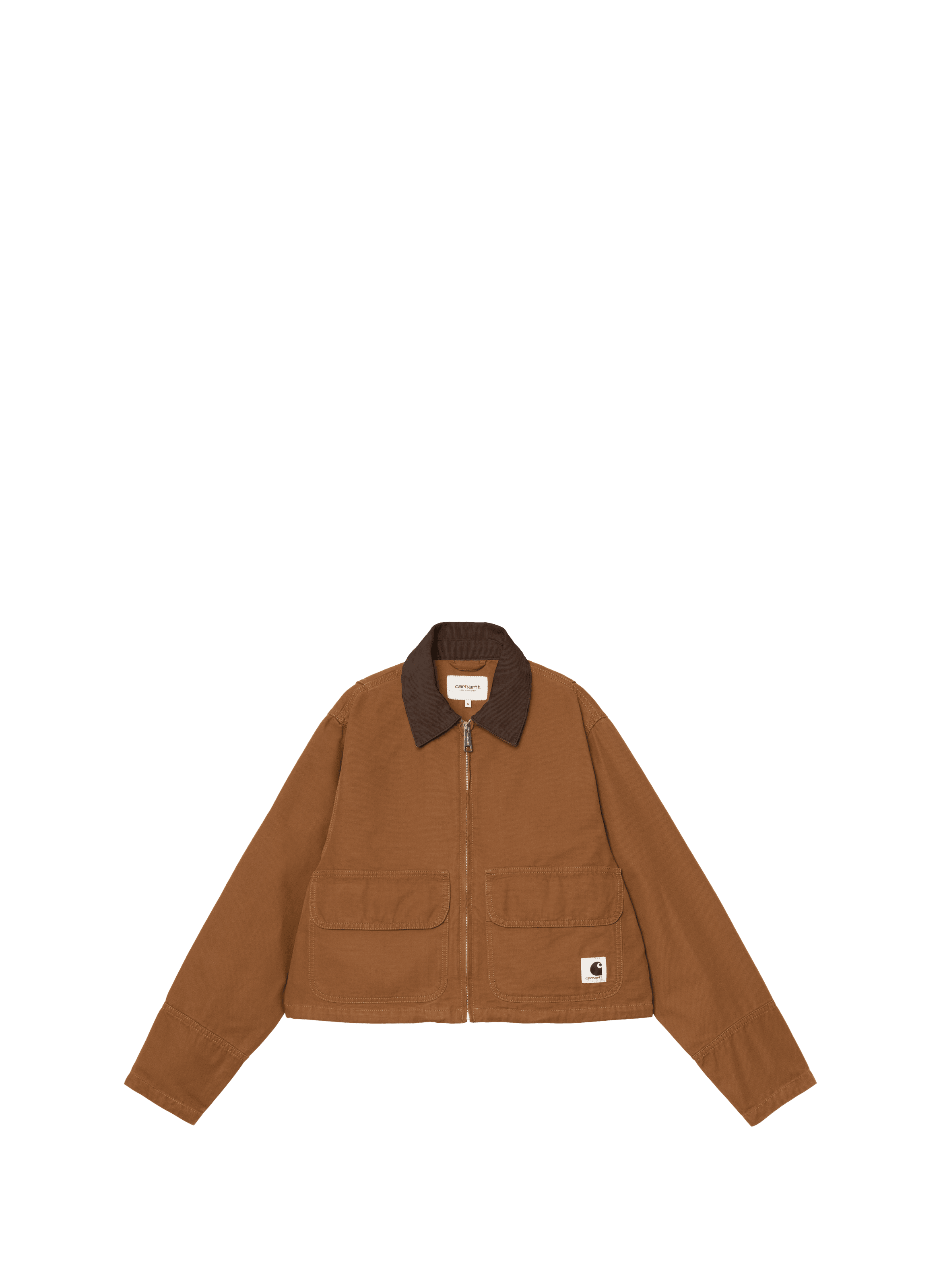 Veste droite avec col côtelé CARHARTT WIP Marron