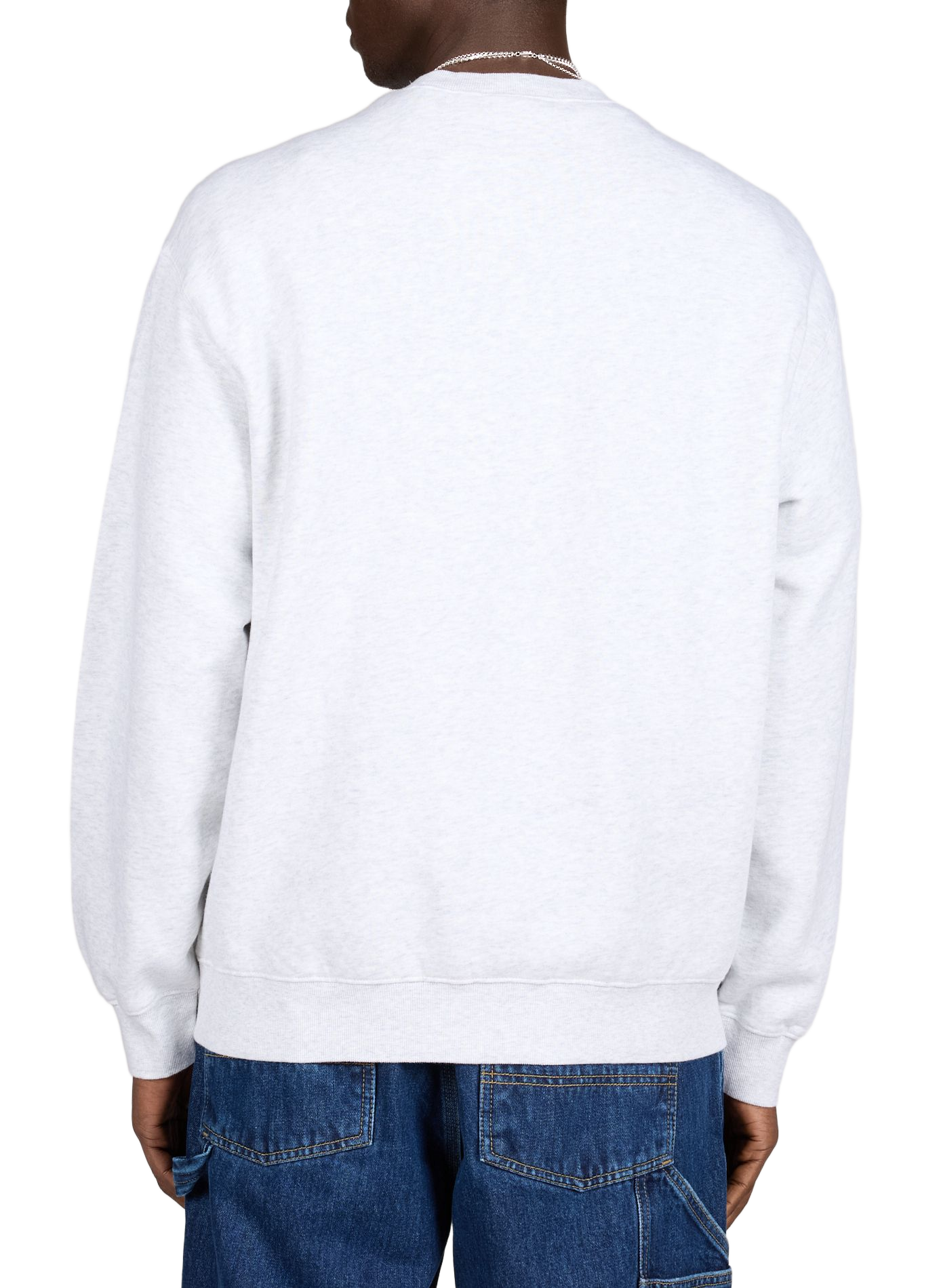 Oversized round neck cotton sweatshirt CARHARTT WIP Grey