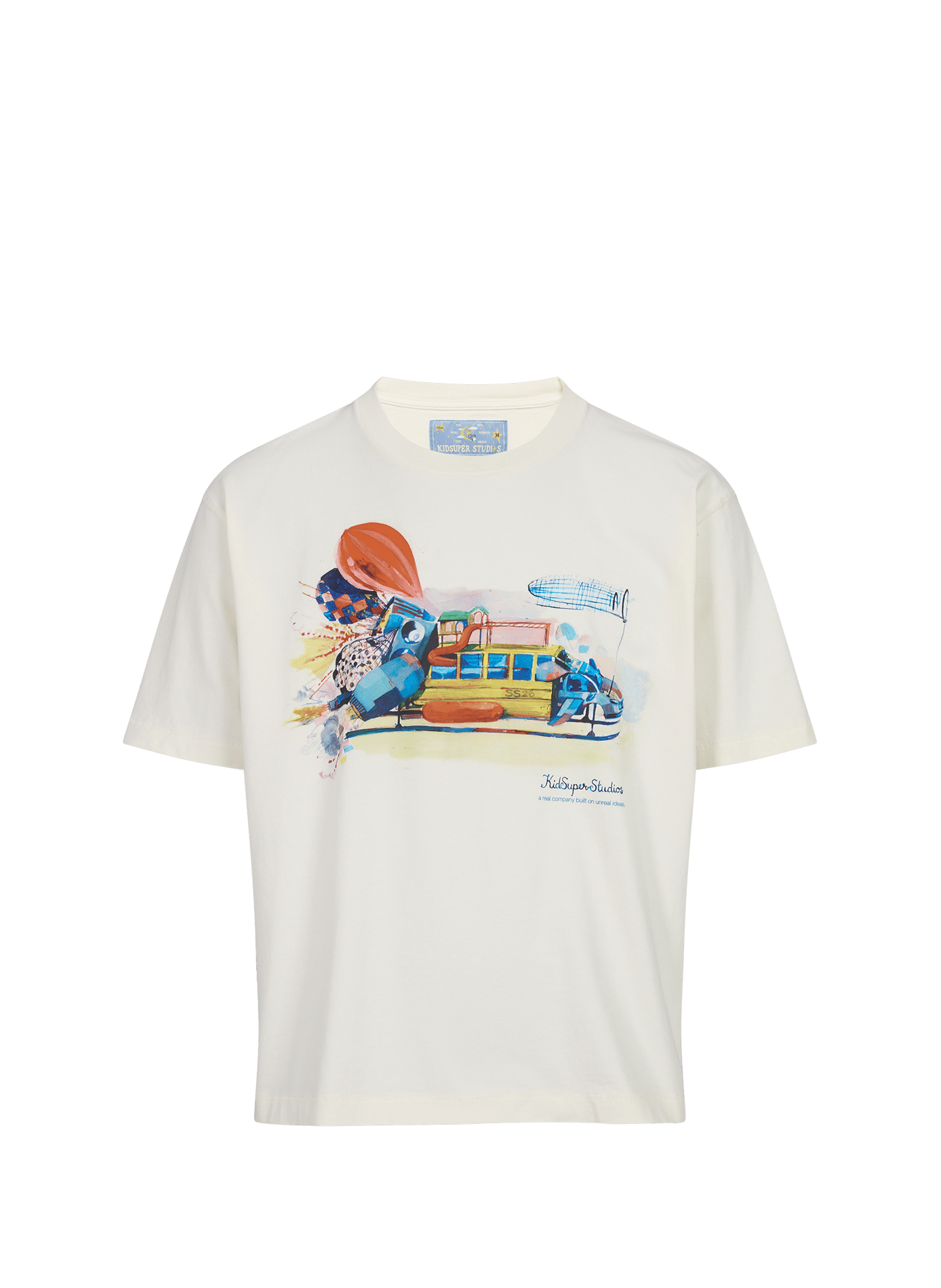 Cotton round-neck T-shirt KIDSUPER Beige