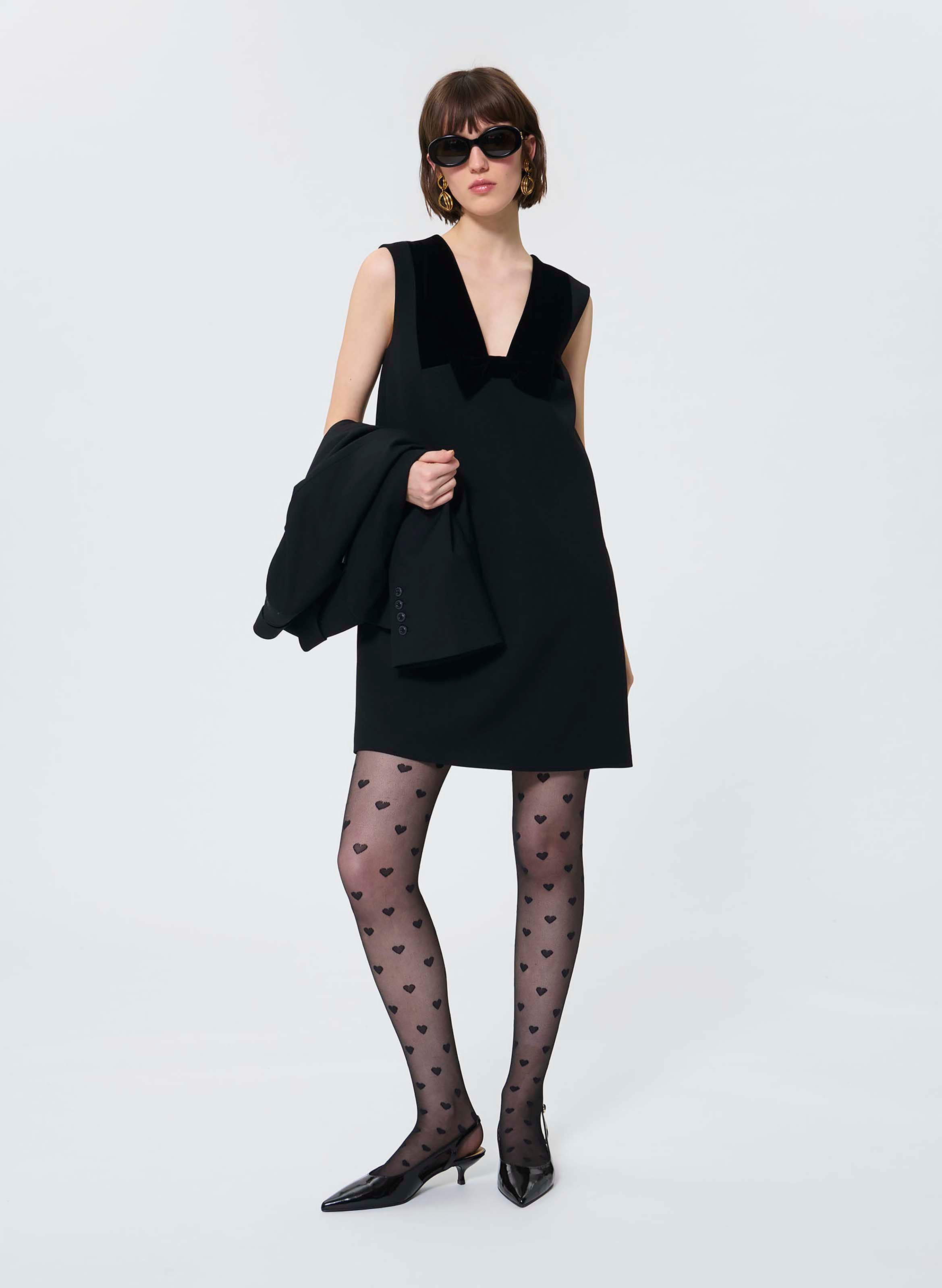 Robe rusane TARA JARMON Noir