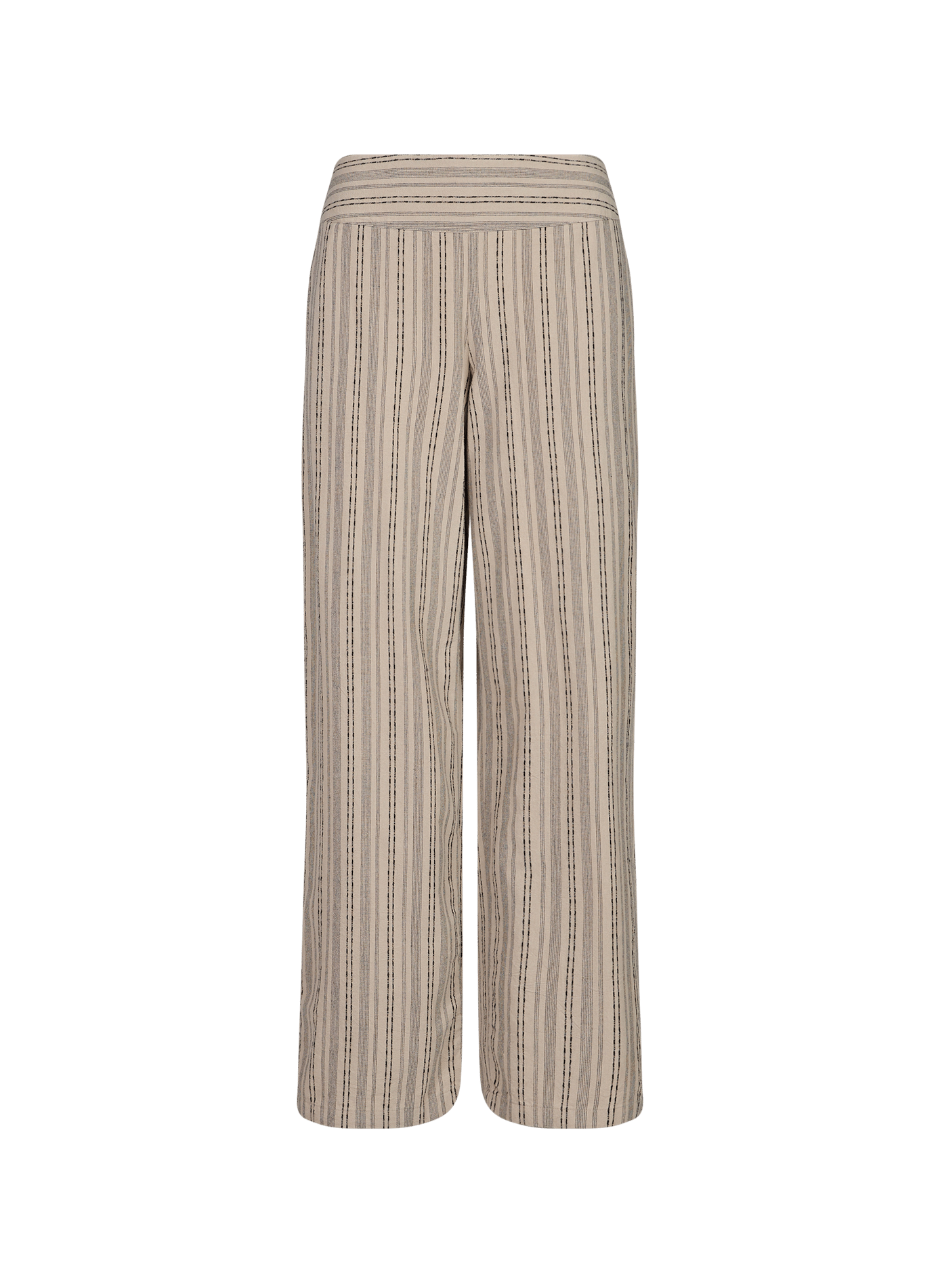 Pantaloni diritti a righe Tsflora TOPSHOP Beige