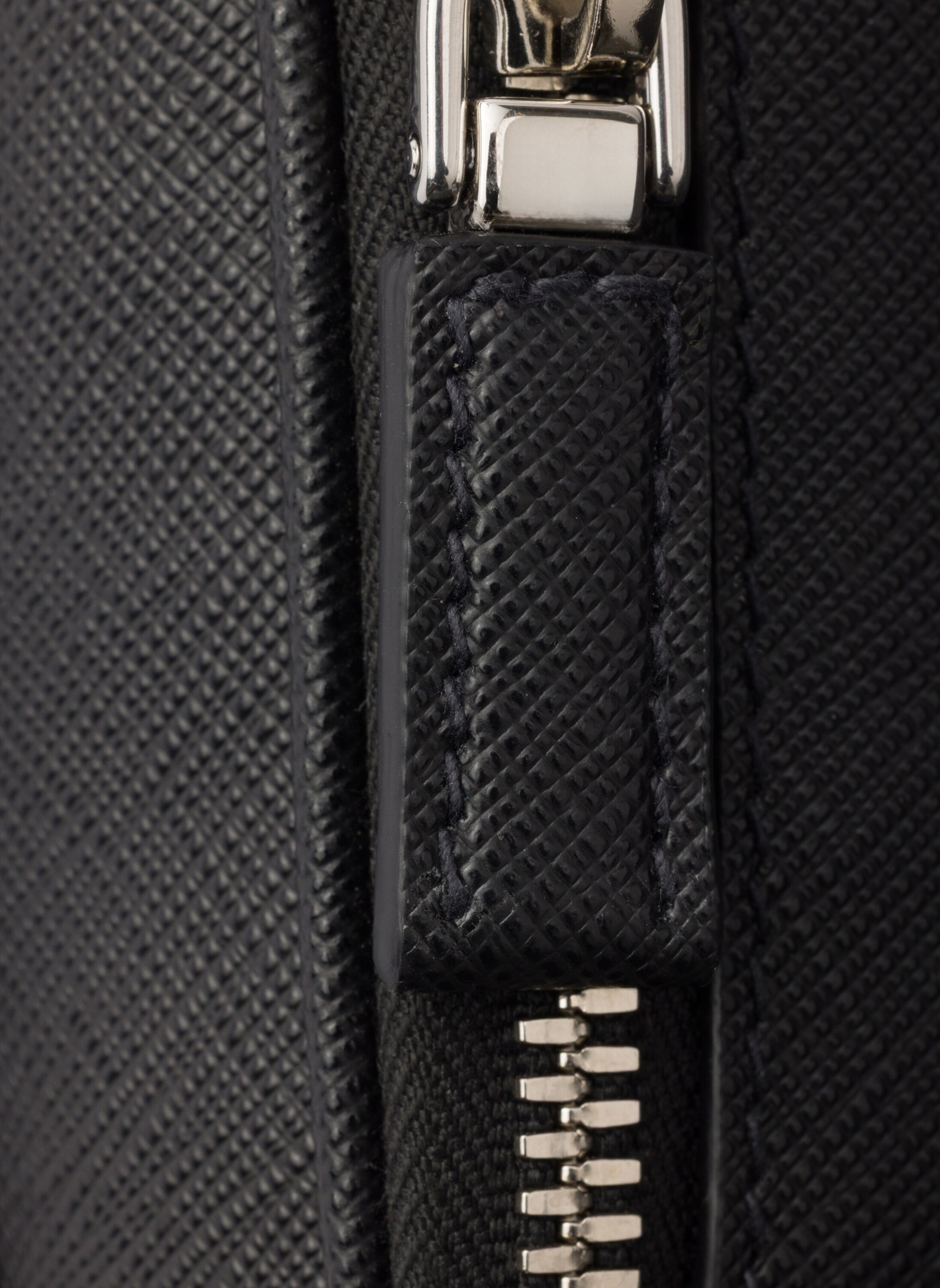 Sac porté épaule en cuir saffiano PRADA Noir