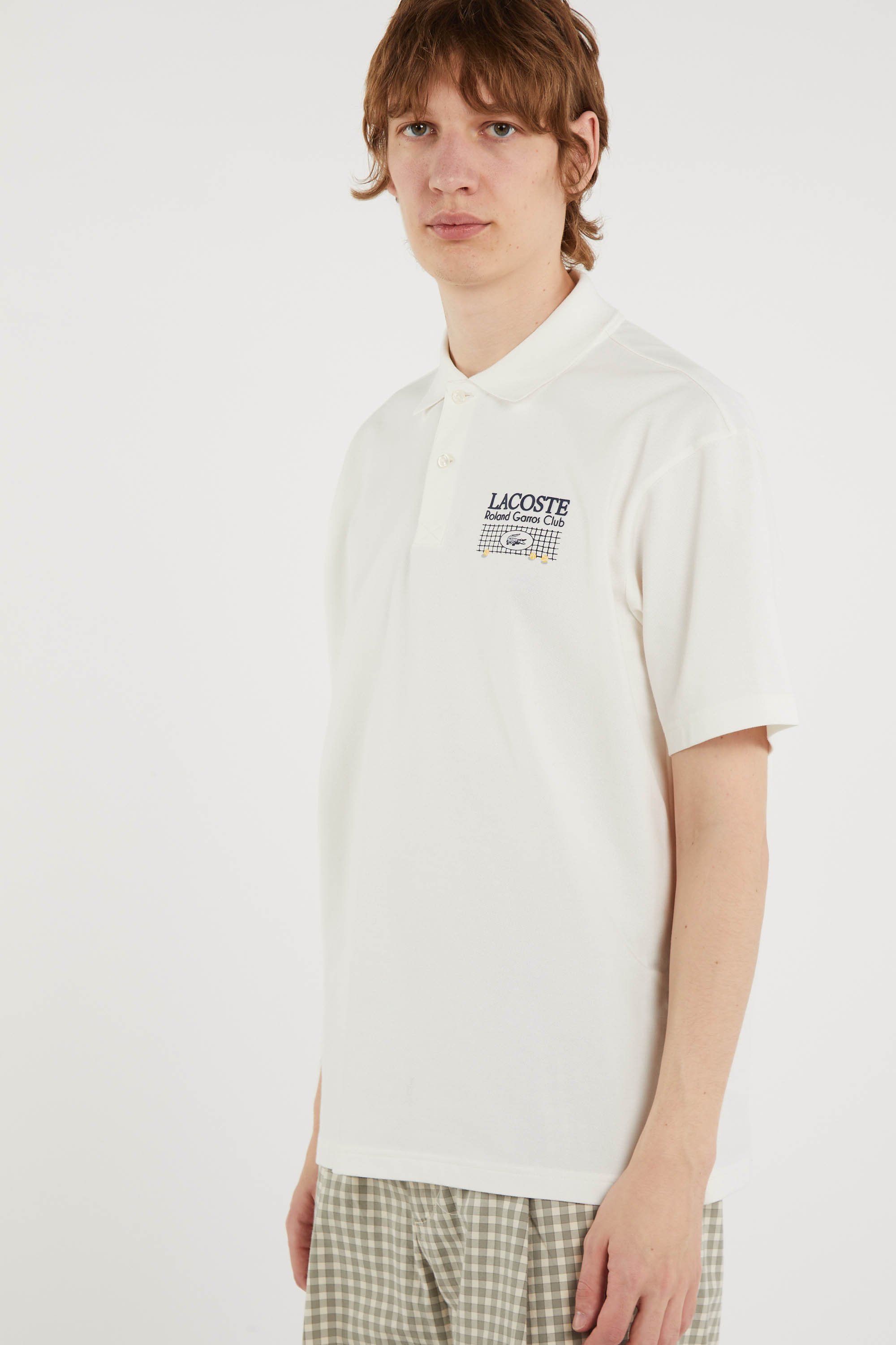Polo roland garros club LACOSTE Blanc