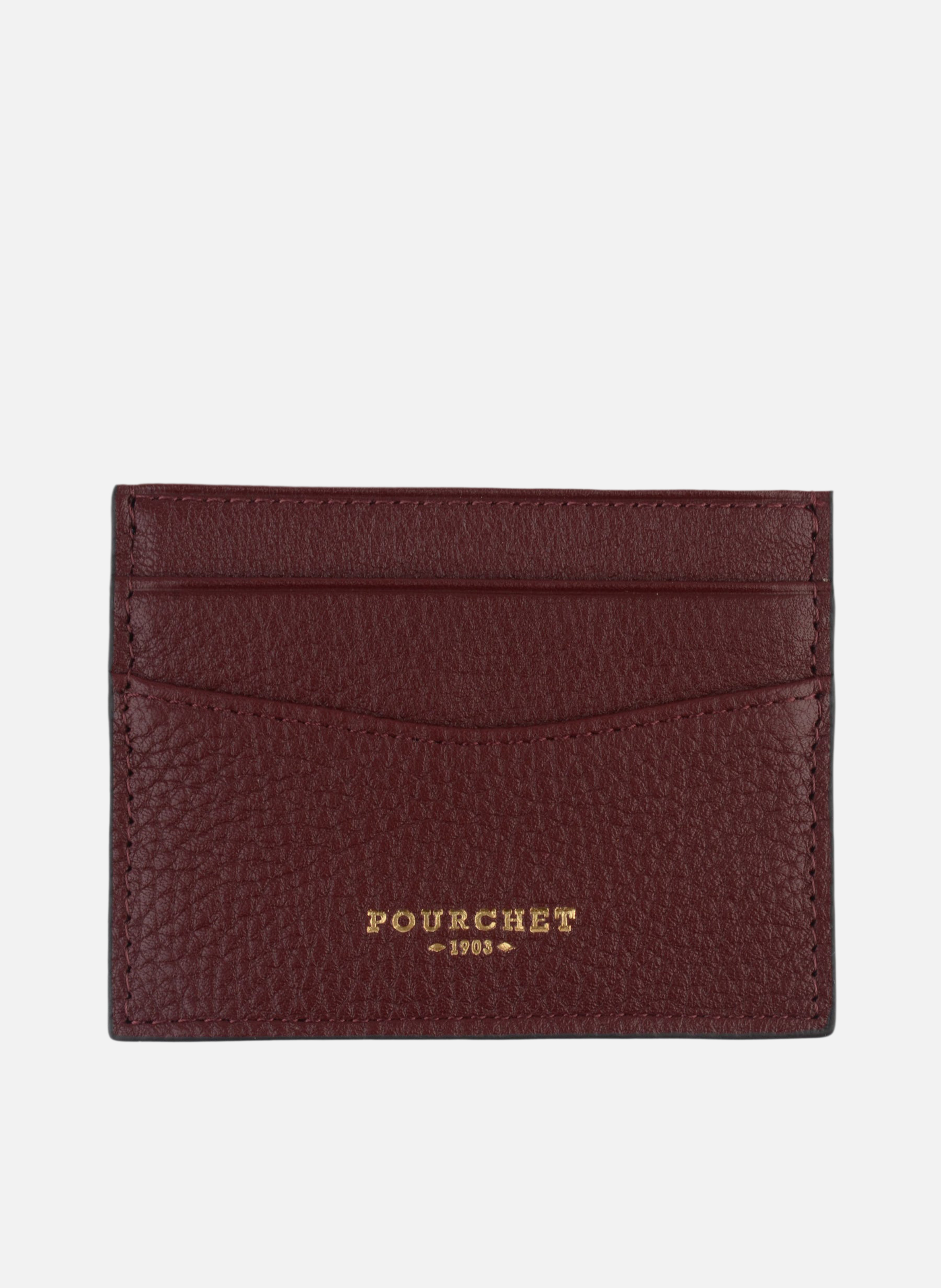 Club | porte-cartes en cuir de vachette  Bordeaux