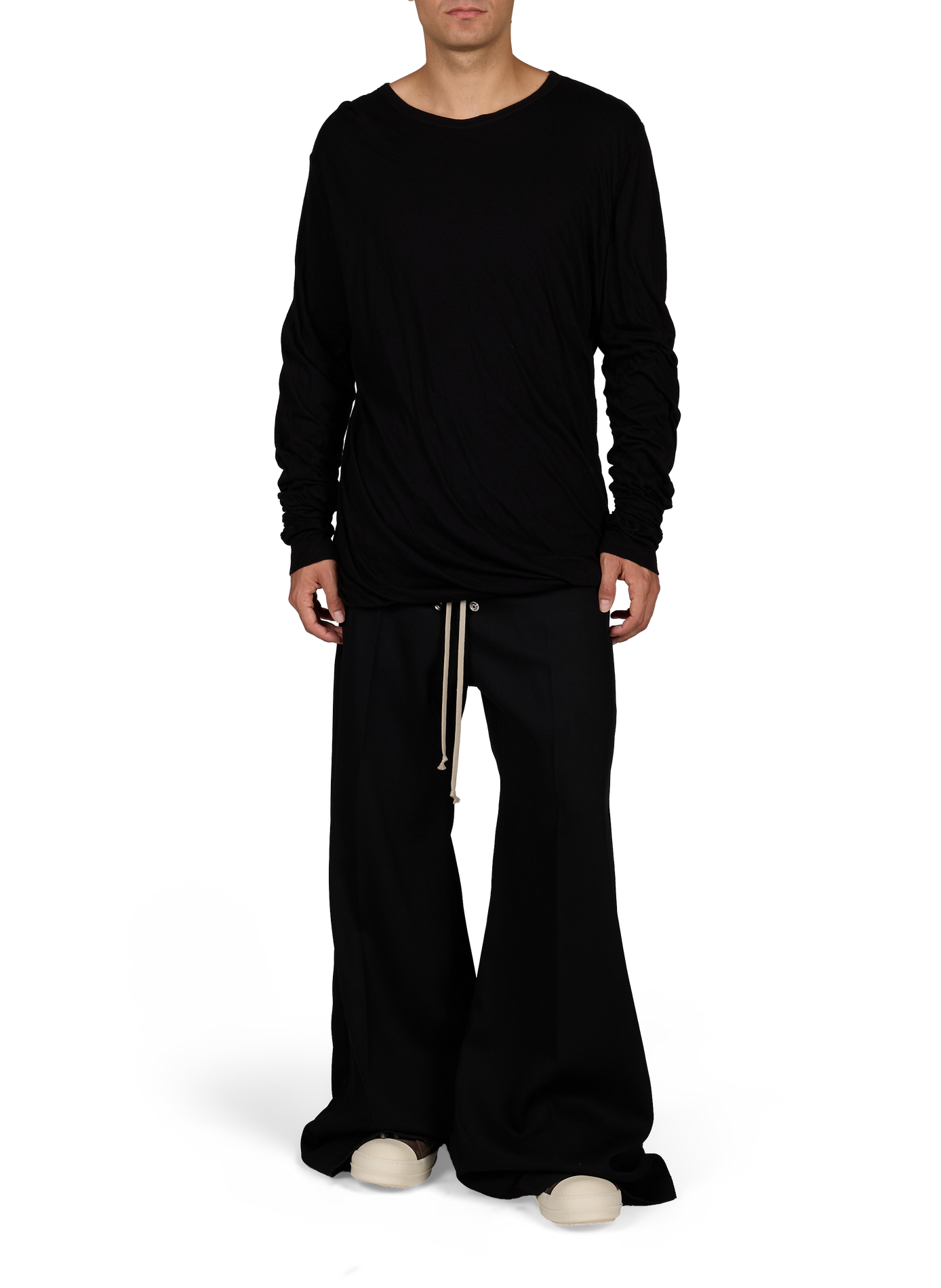 Pantalon large Bela en laine RICK OWENS Noir