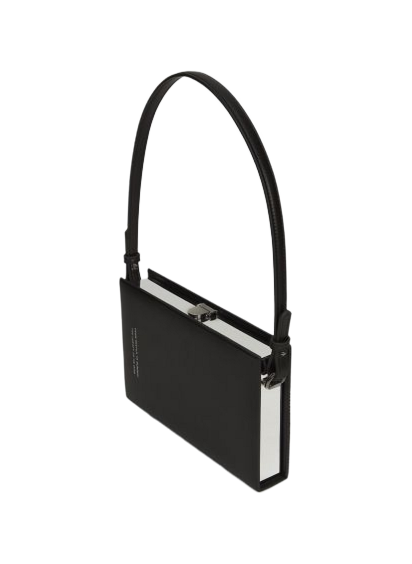 Leather clutch bag K/SOIREE BOOK MINAUDIERE KARL LAGERFELD Black