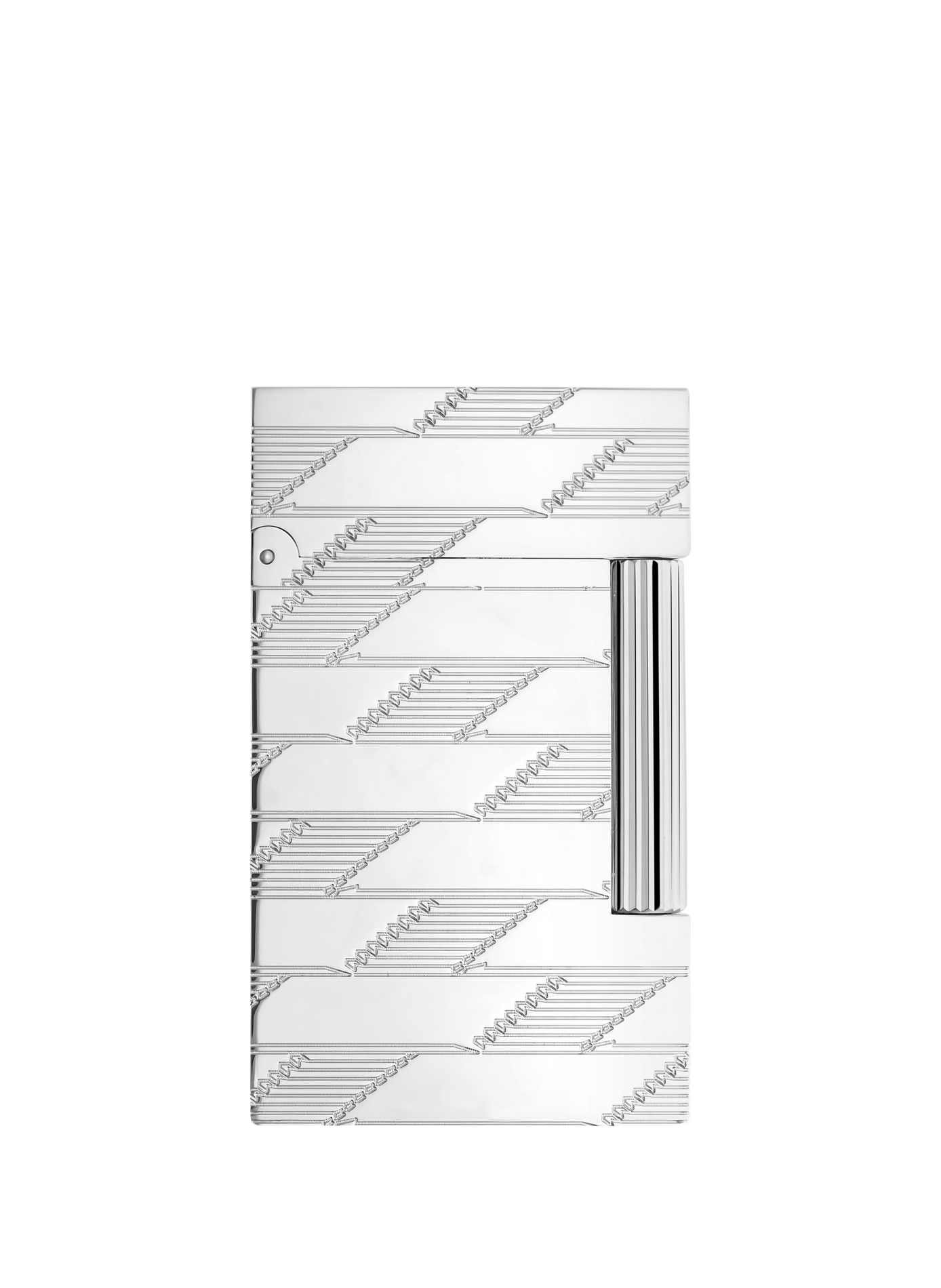 Guilloché Monogram Lighter 1872 Line 2 S.T. DUPONT Silver