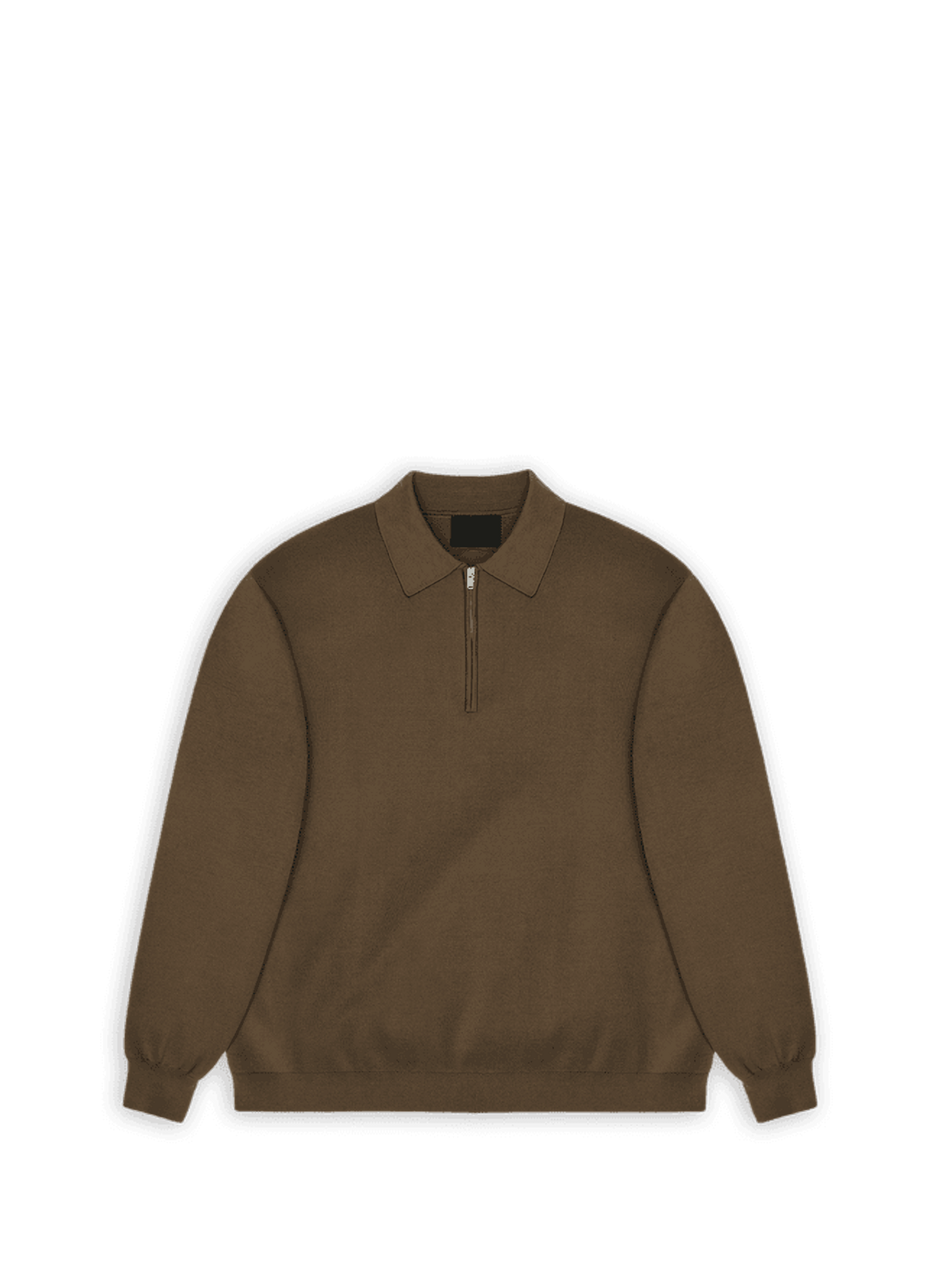 Loose fit cotton polo RAINS Brown