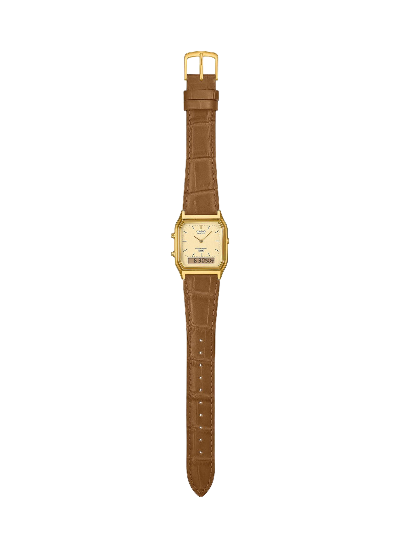 Casio Vintage quartz watch in leather CASIO Beige
