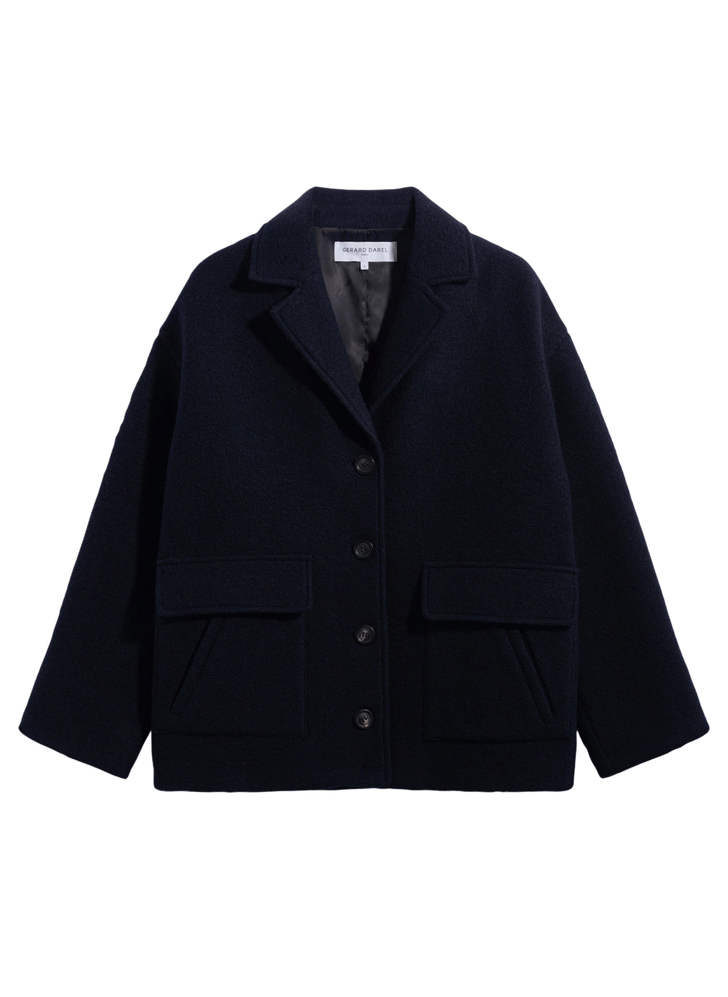 Manteau court en laine vierge - alon GERARD DAREL Bleu