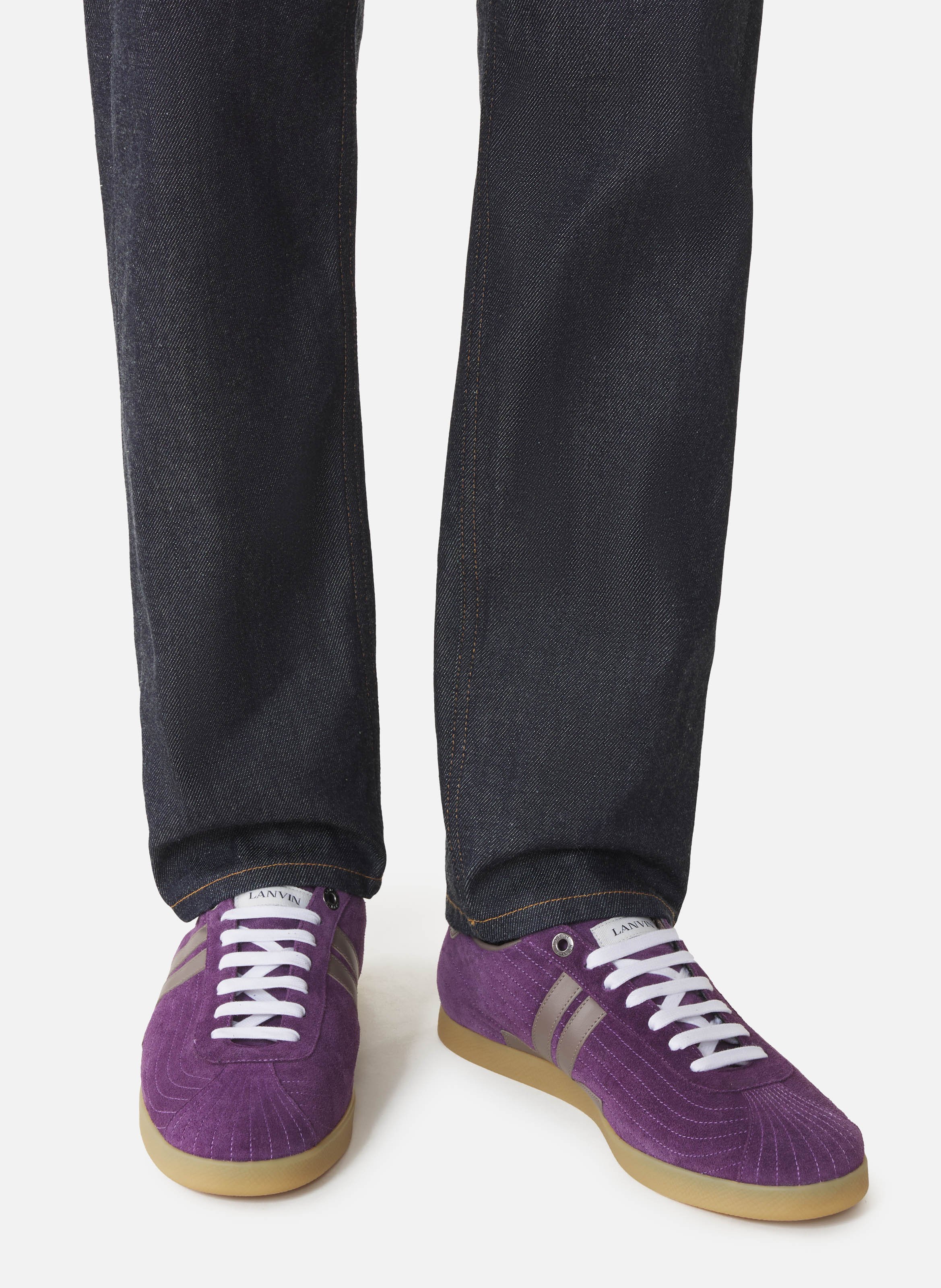 Sneakers glen 2.0 en cuir LANVIN Violet