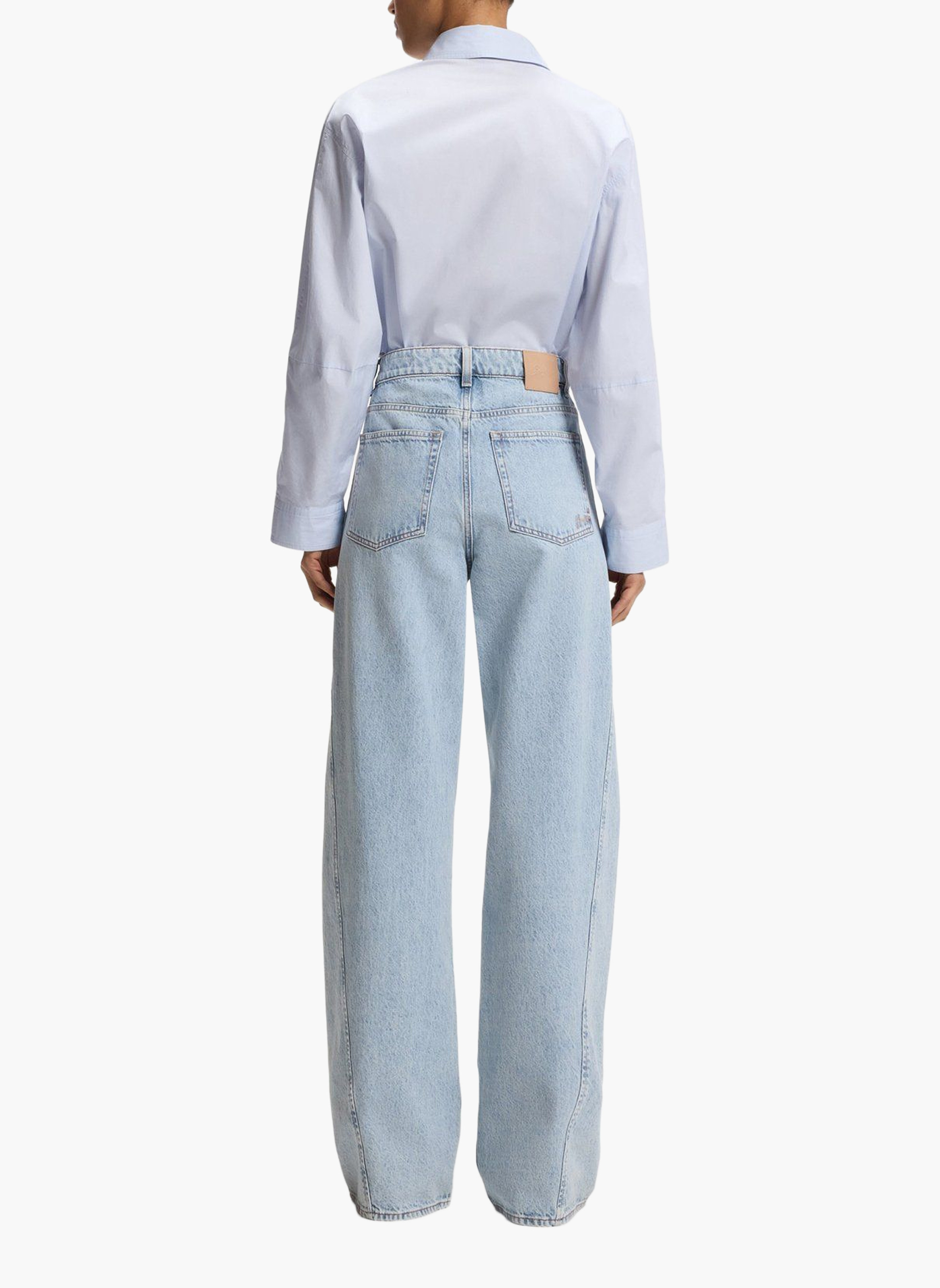Jean large en coton BOSS Bleu
