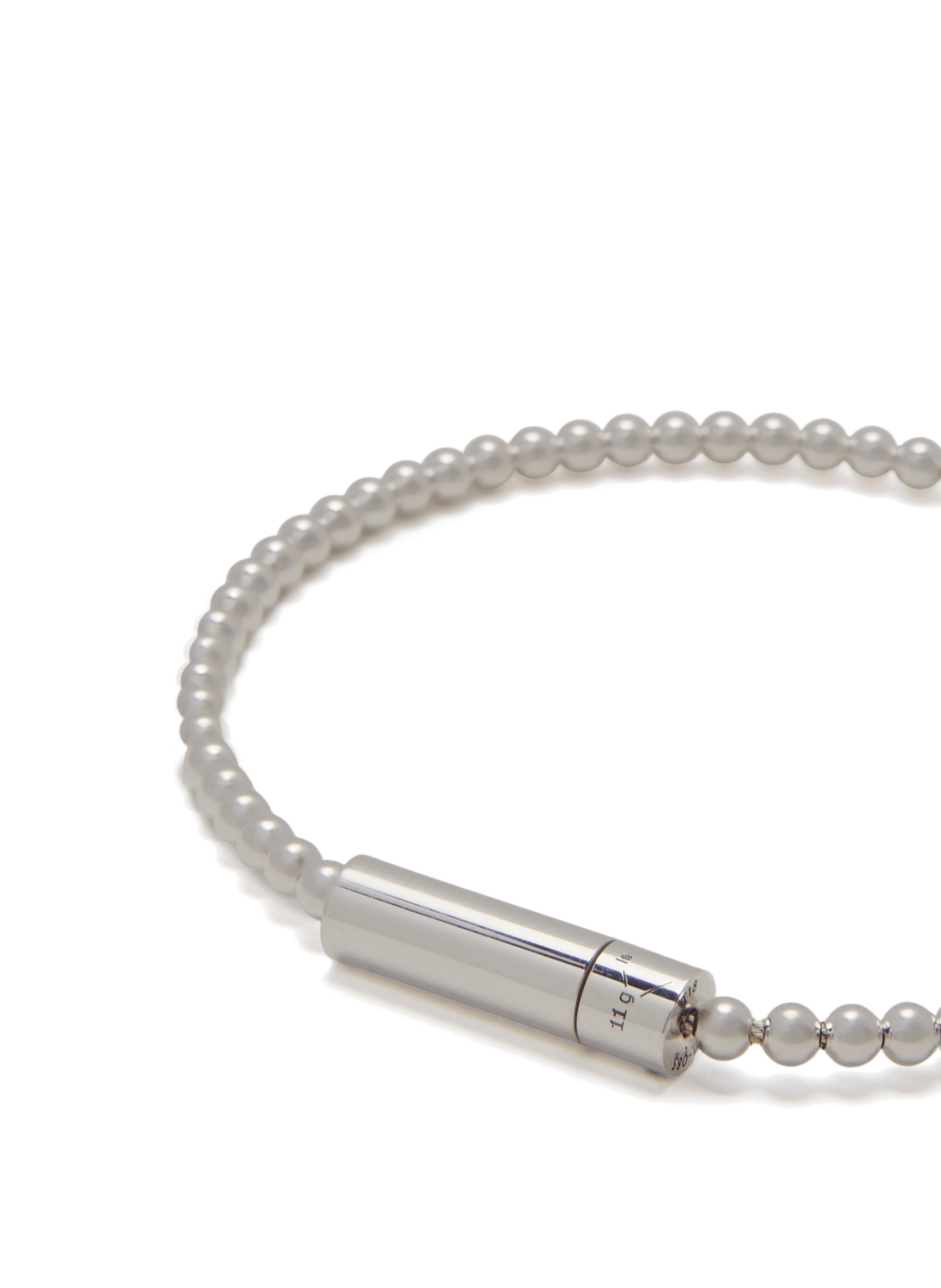 Armband kralen 11g van gepolijst zilver LE GRAMME Zilver
