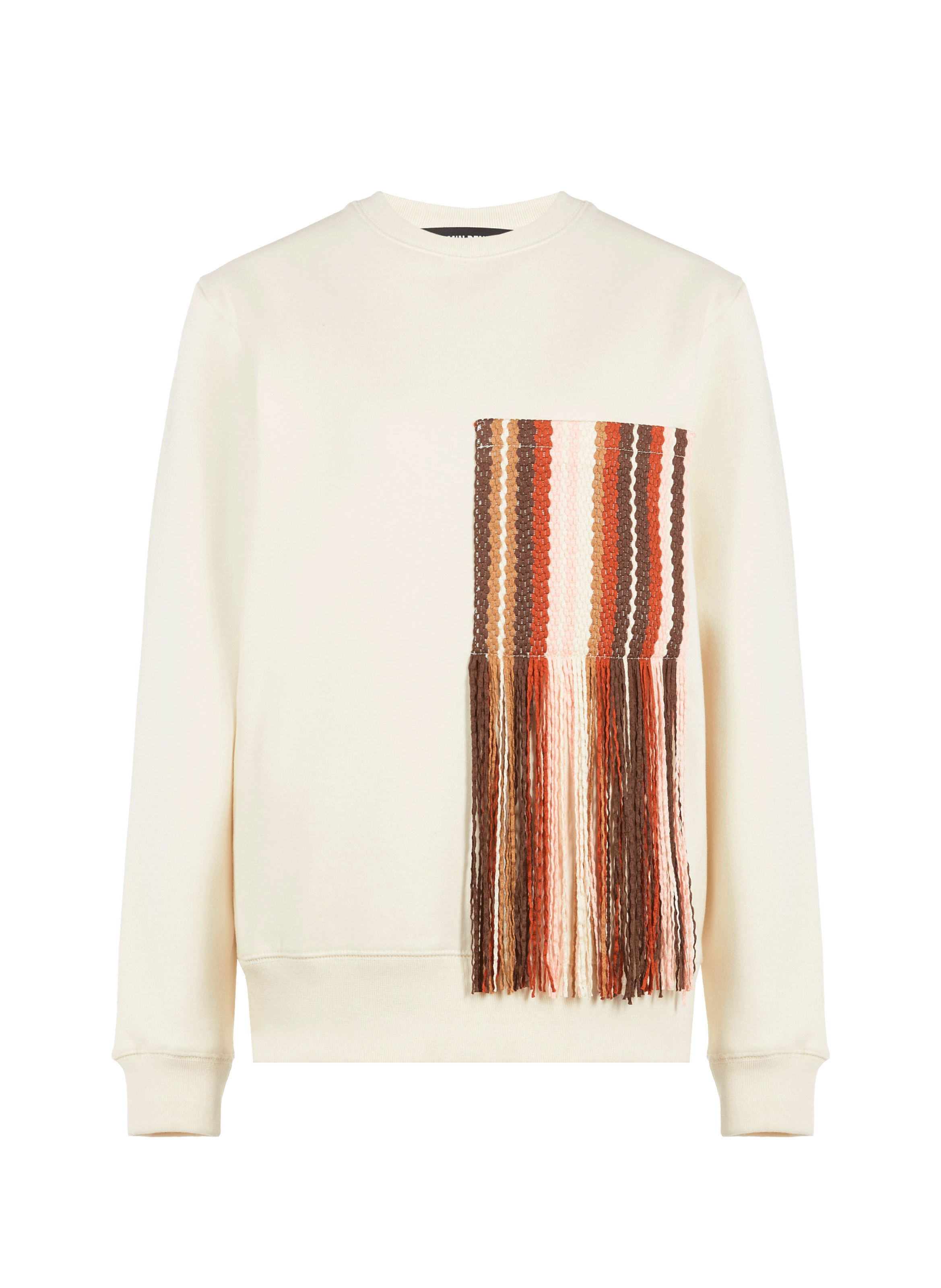 Sweatshirt avec poche à franges