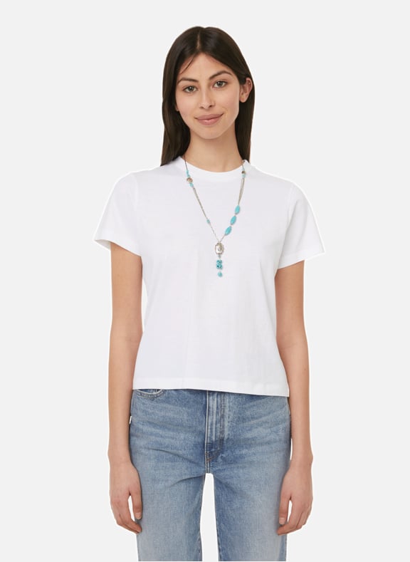 T-shirt Emmylou en coton Blanc by KHAITE KHAITE T-shirt Emmylou en coton Blanc