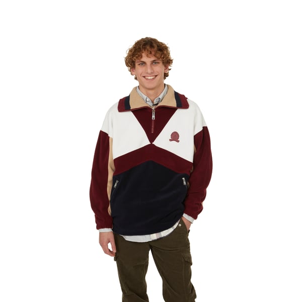 Pull polaire à col zippé