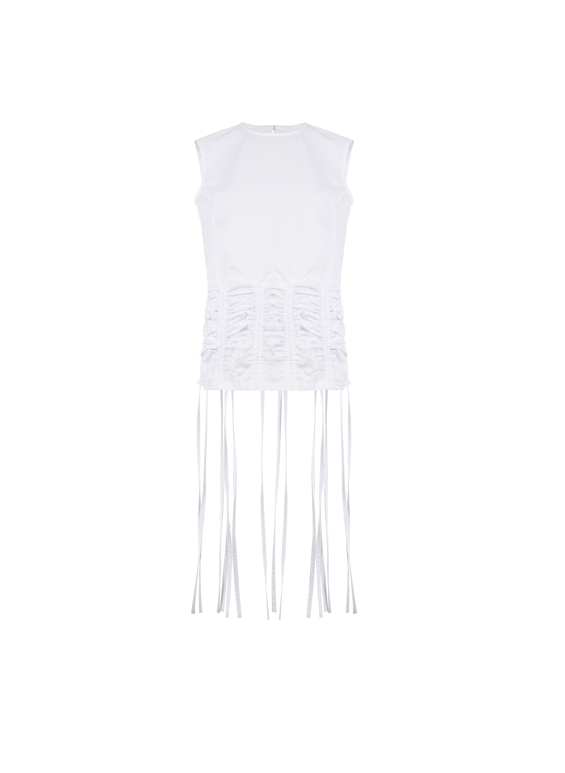 Top plissé en coton  EUDON CHOI Blanc