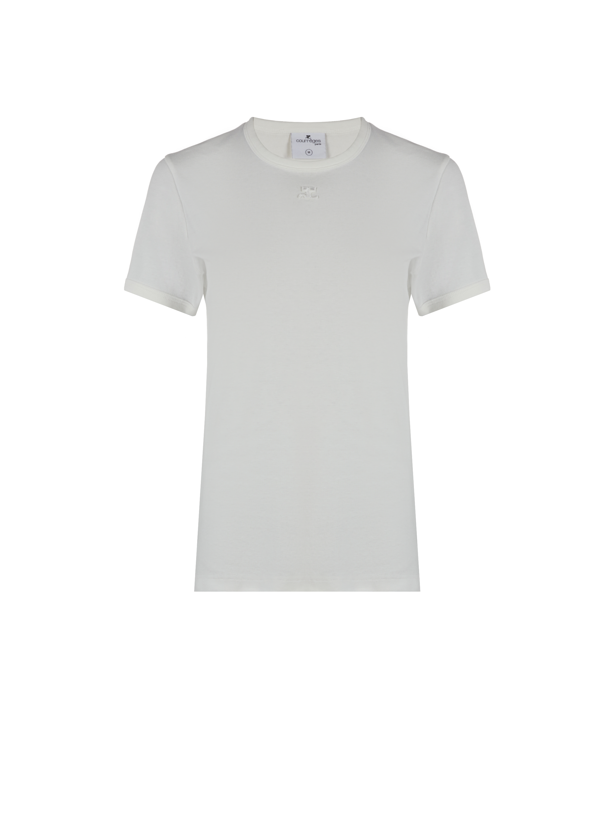 Cotton T-shirt COURRÈGES Beige
