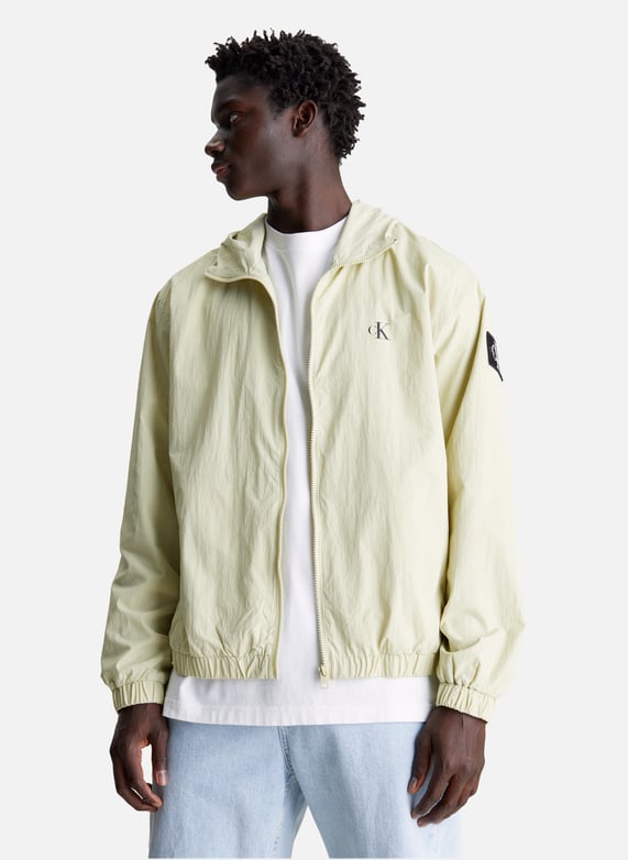 Veste coupe vent a capuche Vert