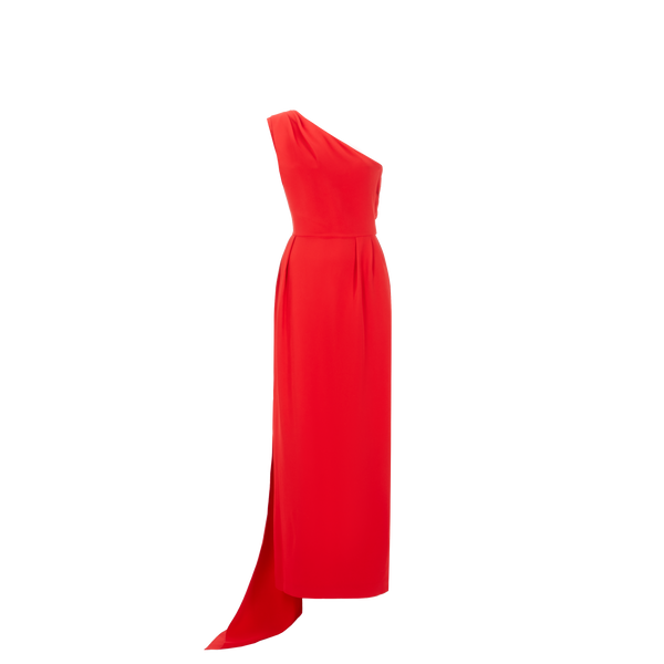 Dice Kayek Long Asymmetric Dress In Red