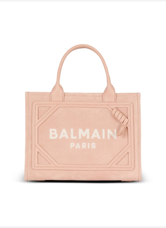 Sac cabas b-army small en cuir suédé Beige by BALMAIN BALMAIN Sac cabas b-army small en cuir suédé Beige