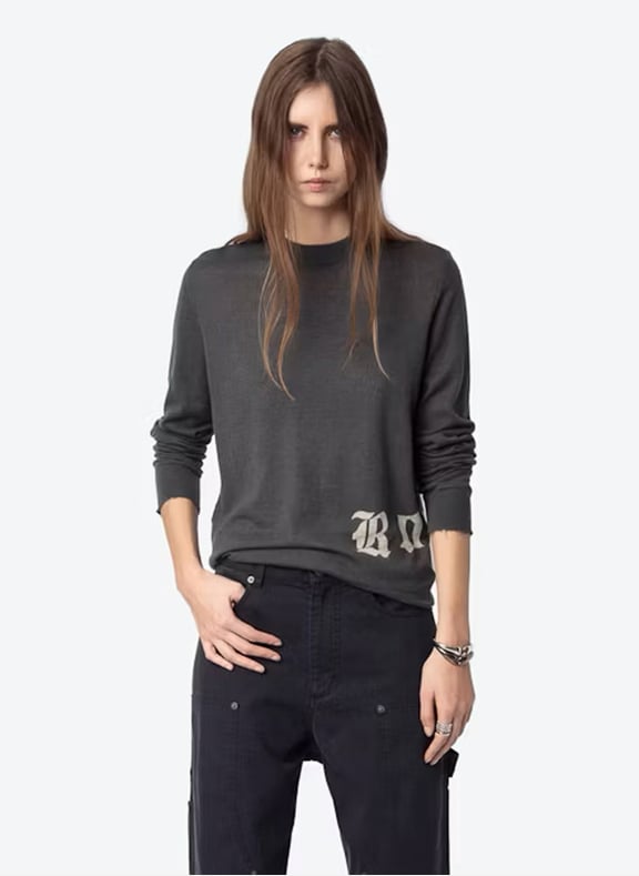 Pull droit en cachemire ivy Gris by ZADIG&VOLTAIRE ZADIG&VOLTAIRE Pull droit en cachemire ivy Gris