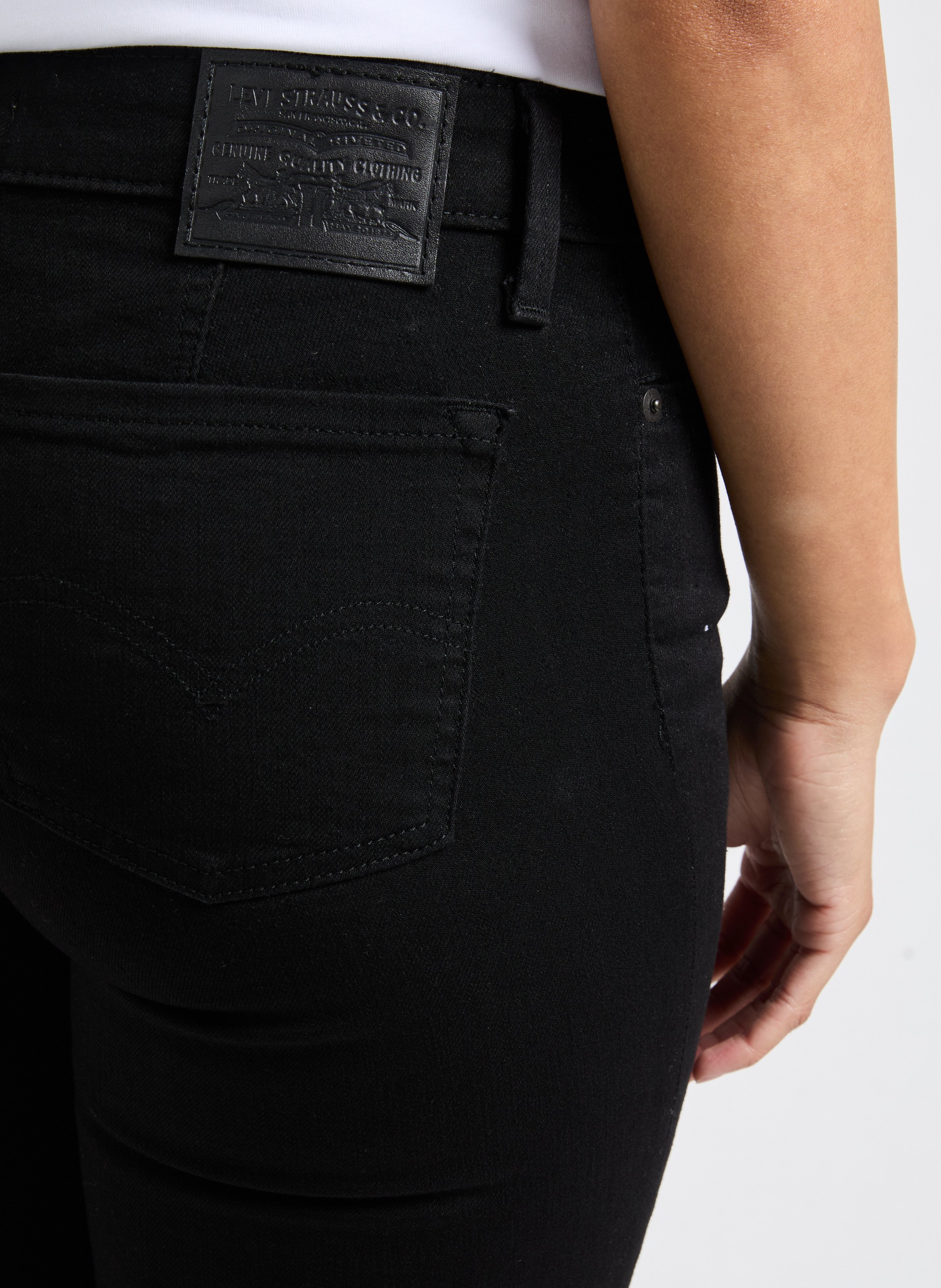 Slim Fit Jeans 712 LEVI'S Black