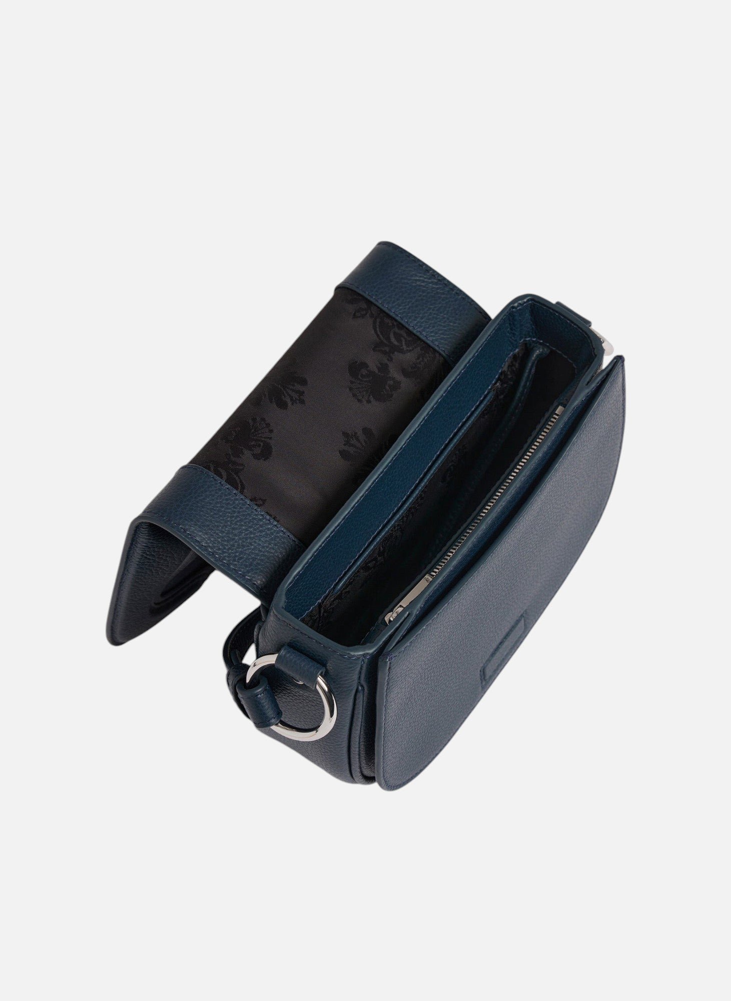 Petit sac bandoulière ella en cuir grainé et nubuck LE TANNEUR Bleu