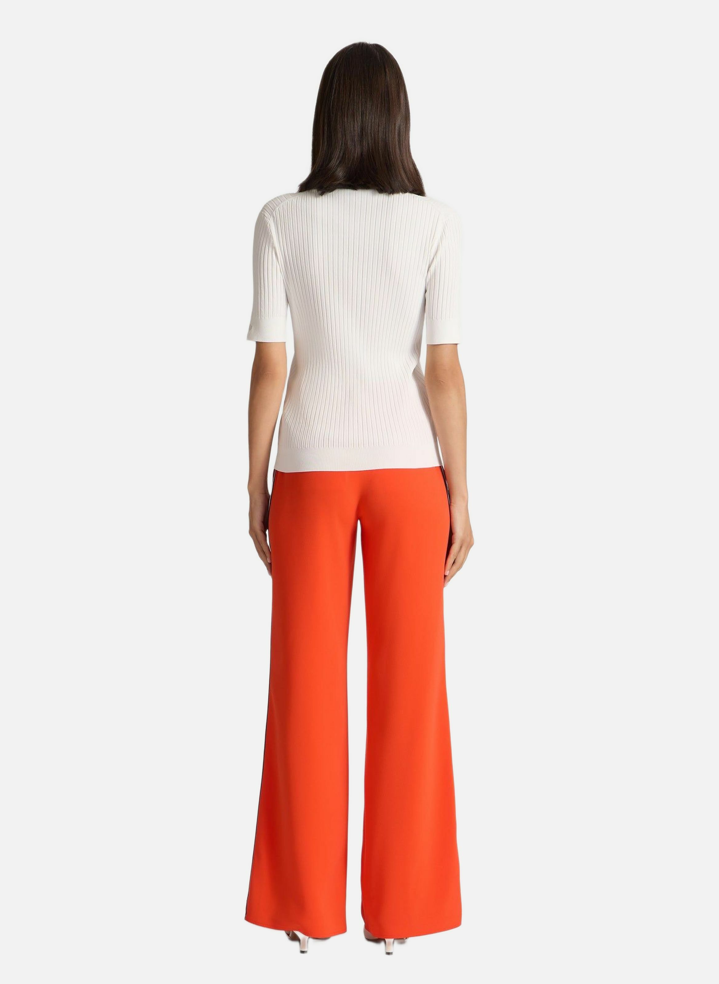 T-shirt manches courtes jadou col rond coupe ajustée FUSALP Blanc