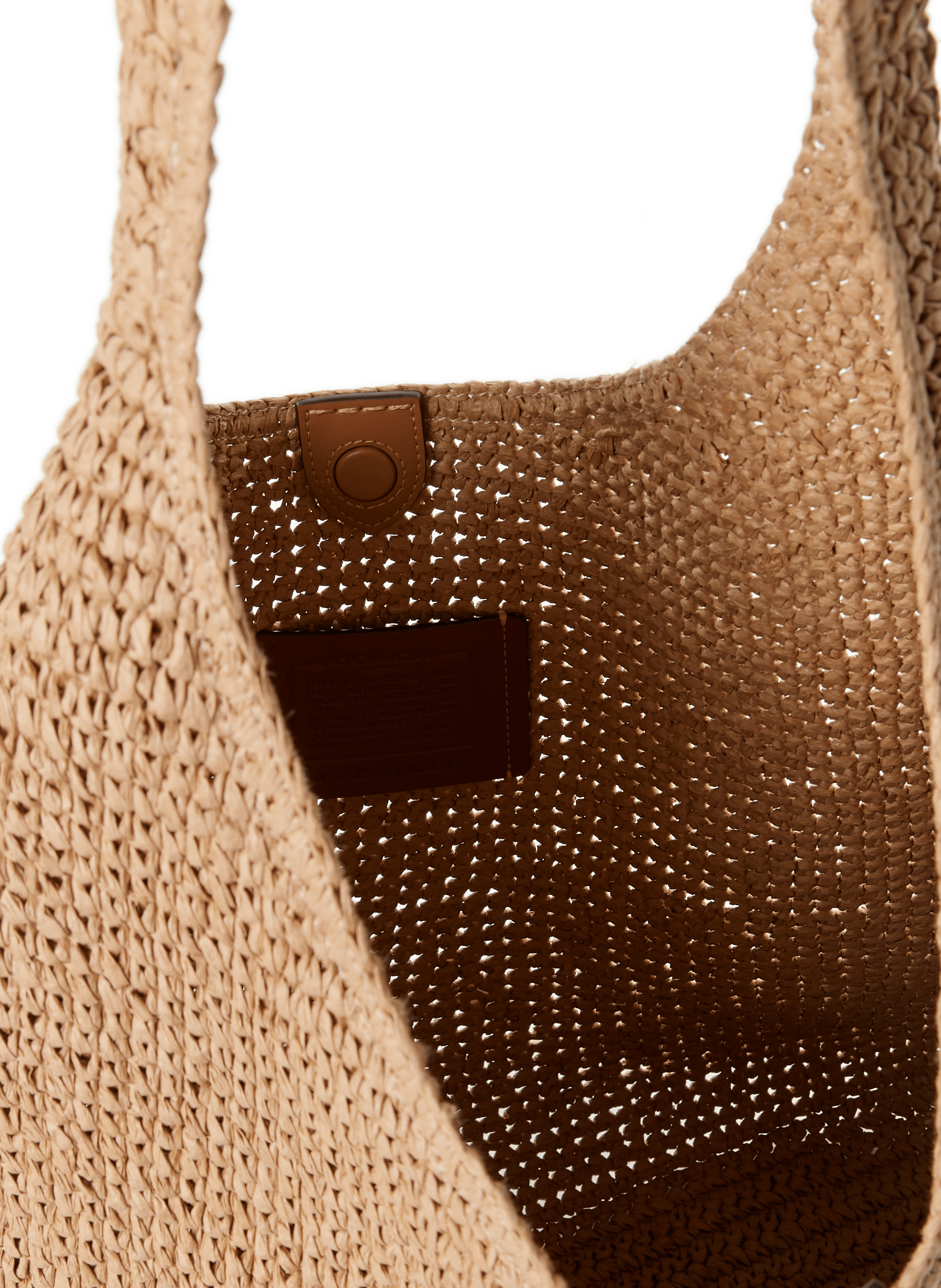 Sac cabas tressé Brooklyn 39  COACH Beige