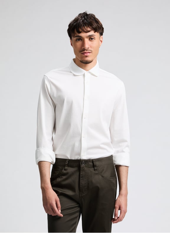 Cotton poplin shirt White by ARMANI EXCHANGE ARMANI EXCHANGE Cotton poplin shirt White