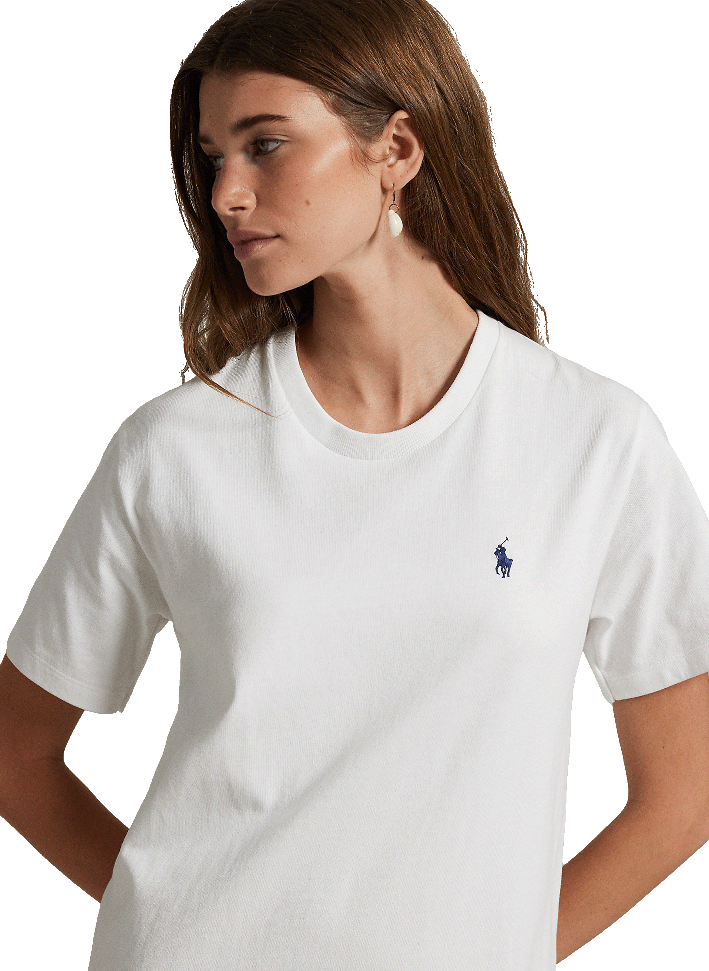 Robe longue en coton  POLO RALPH LAUREN Blanc