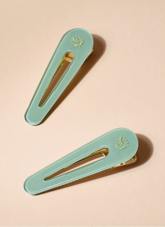 Deux barrettes Vert by BACHCA BACHCA Deux barrettes Vert