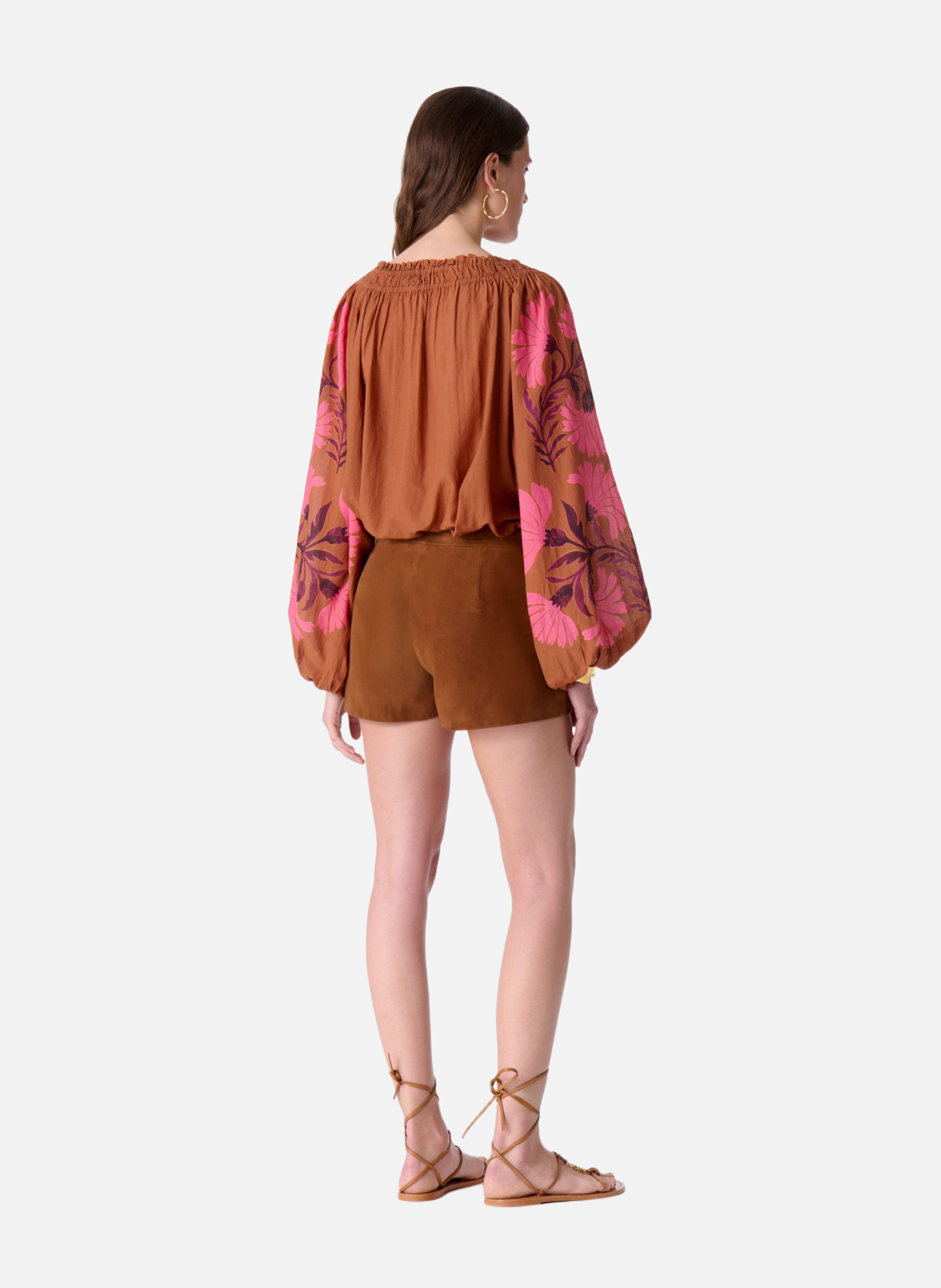 Short en daim eris VANESSA BRUNO Marron