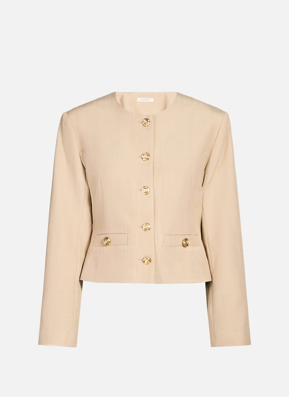 Short jacket Frida Brown by BY MALENE BIRGER BY MALENE BIRGER Short jacket Frida Brown