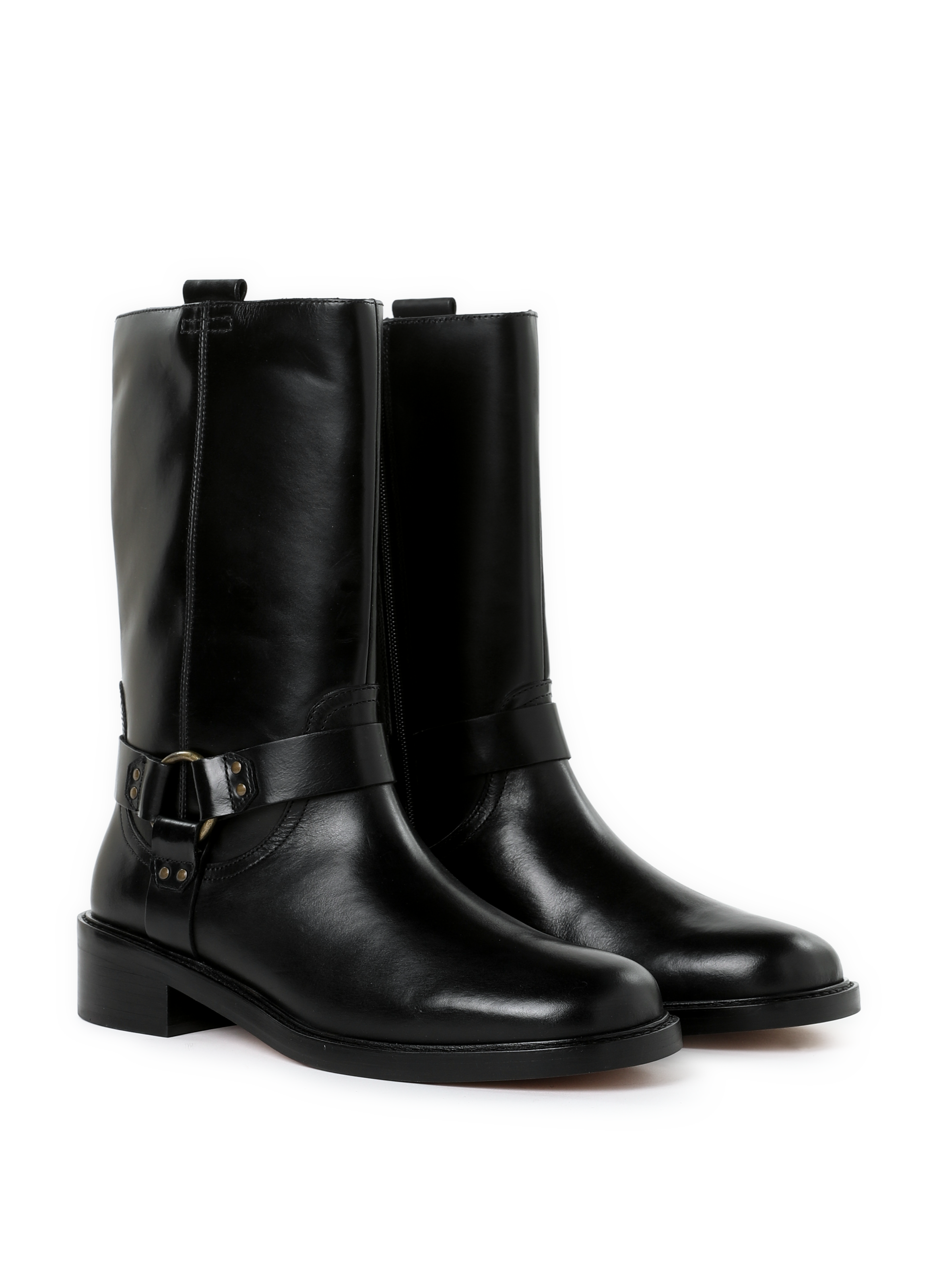 Nalvia leather boots GEOX Black