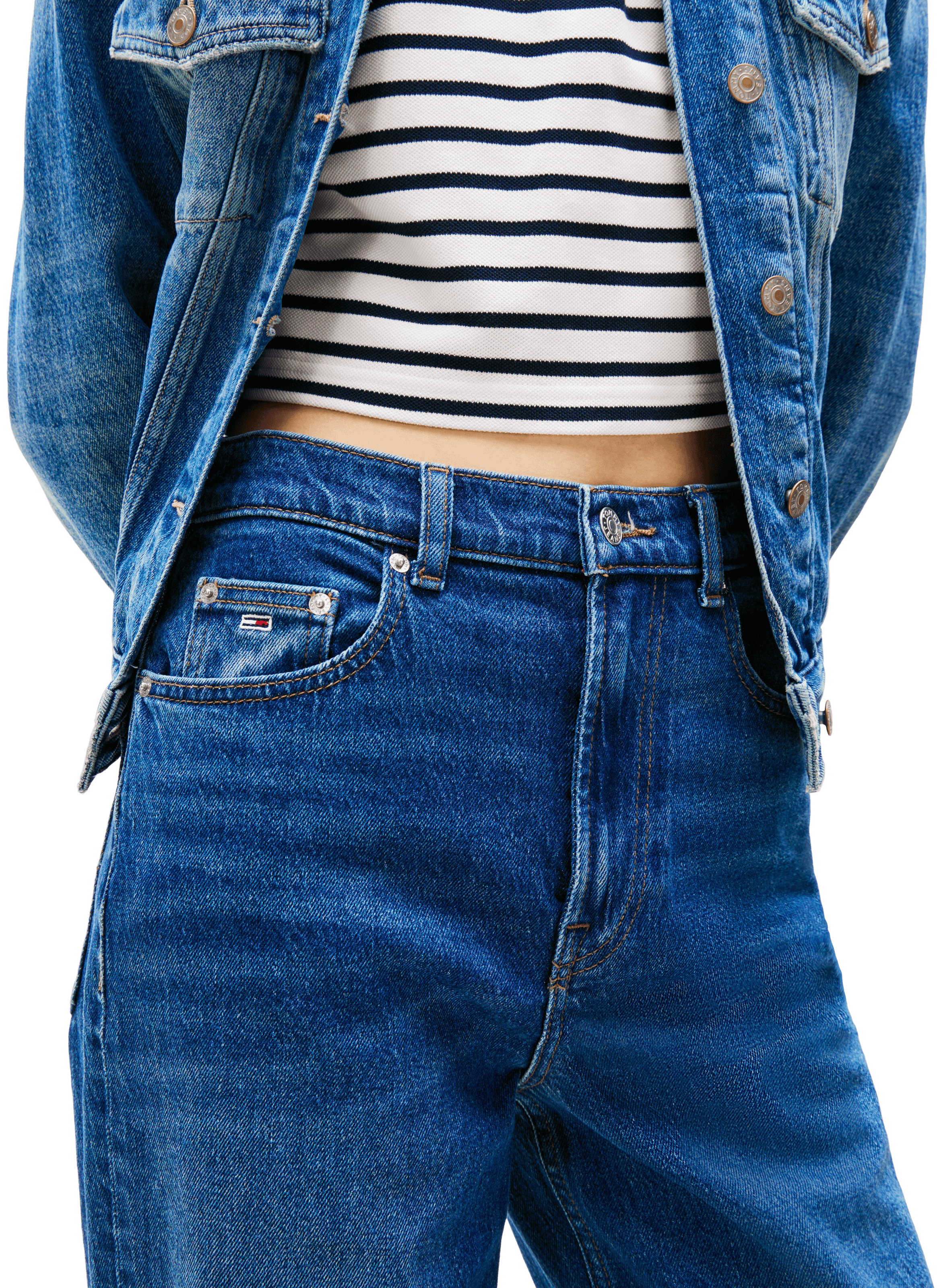 Jean droit TOMMY HILFIGER Bleu