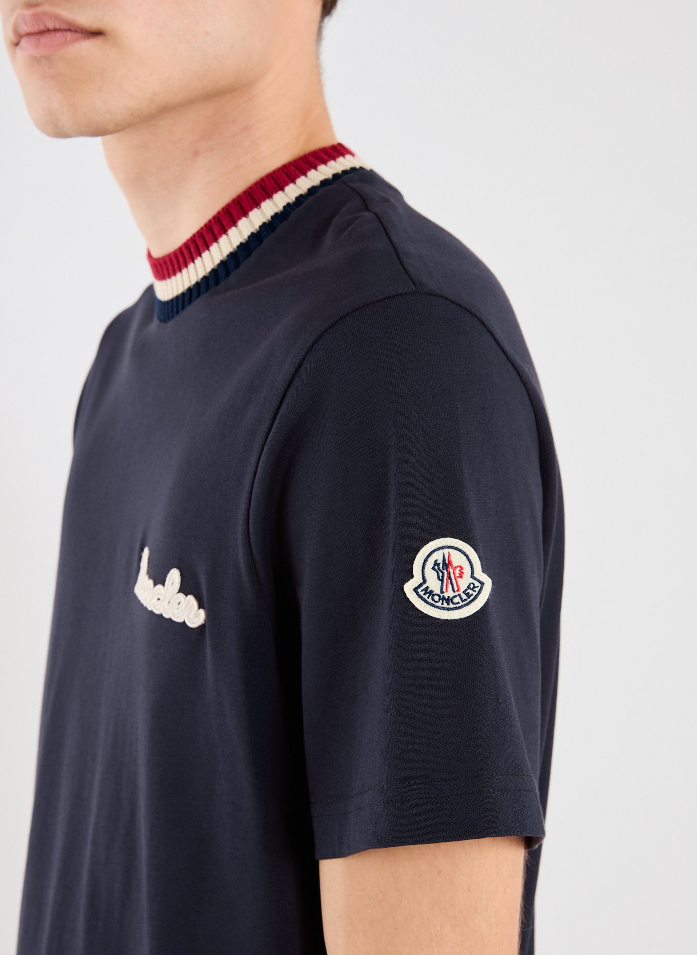 Classic Cotton T-Shirt MONCLER Blue