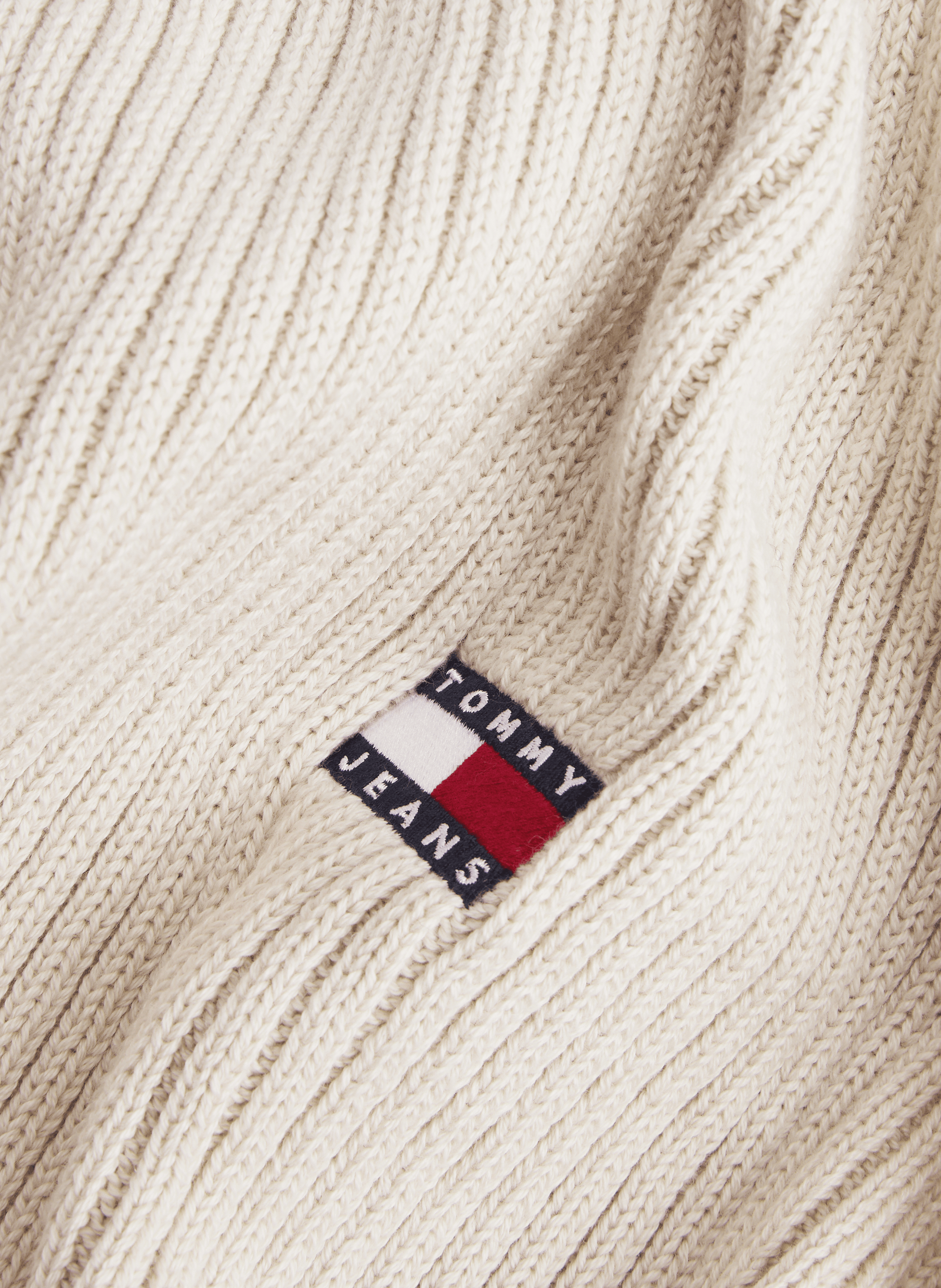 Cotton scarf TOMMY HILFIGER Beige