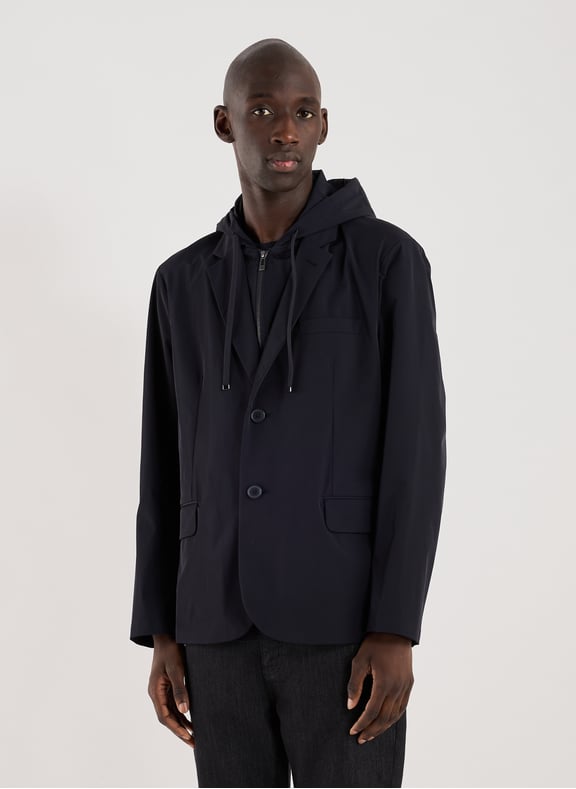 Two-in-one hooded jacket Blue by ARMANI EXCHANGE ARMANI EXCHANGE Two-in-one hooded jacket Blue