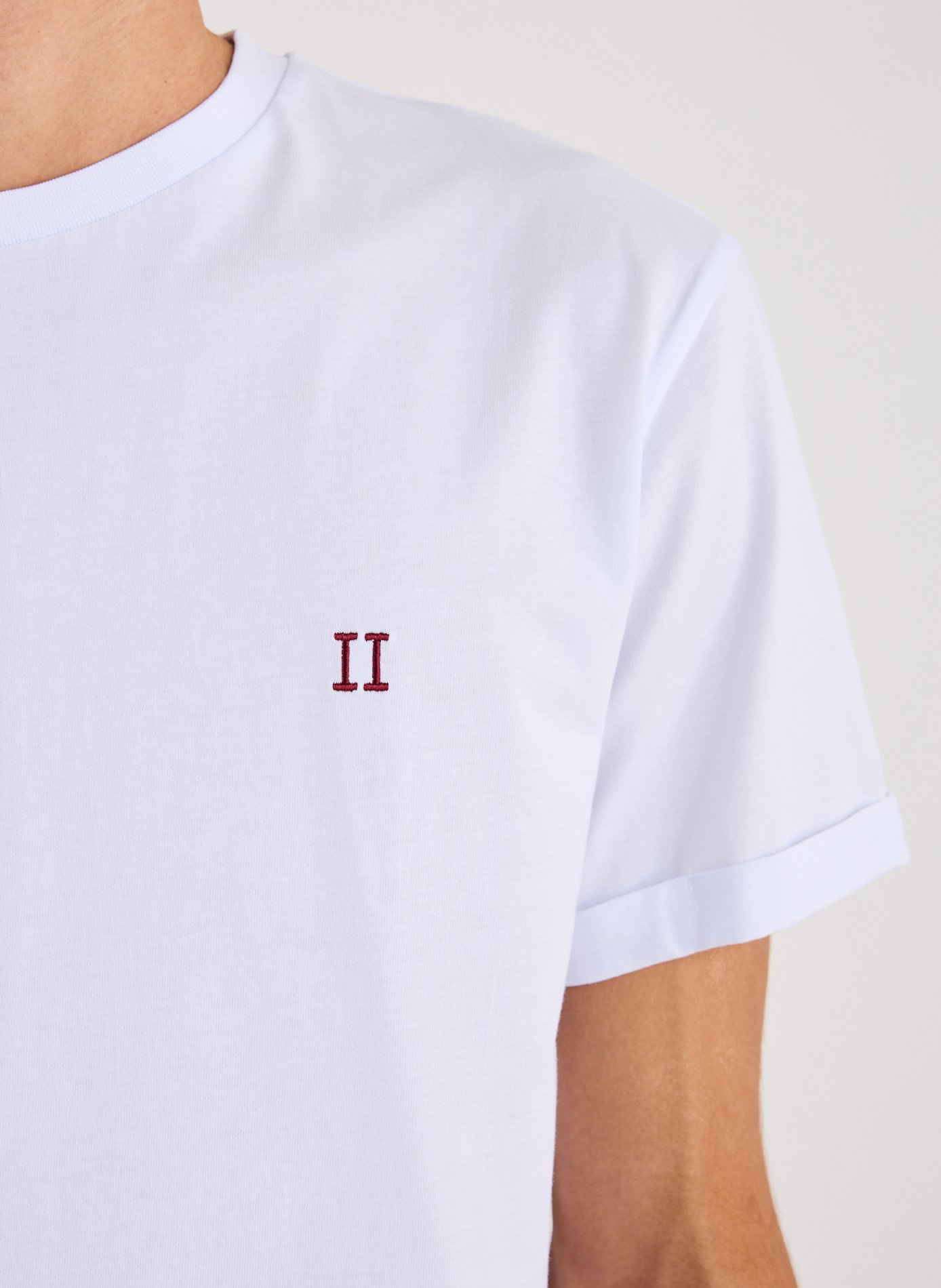 T-shirt brodé en coton LES DEUX Blanc