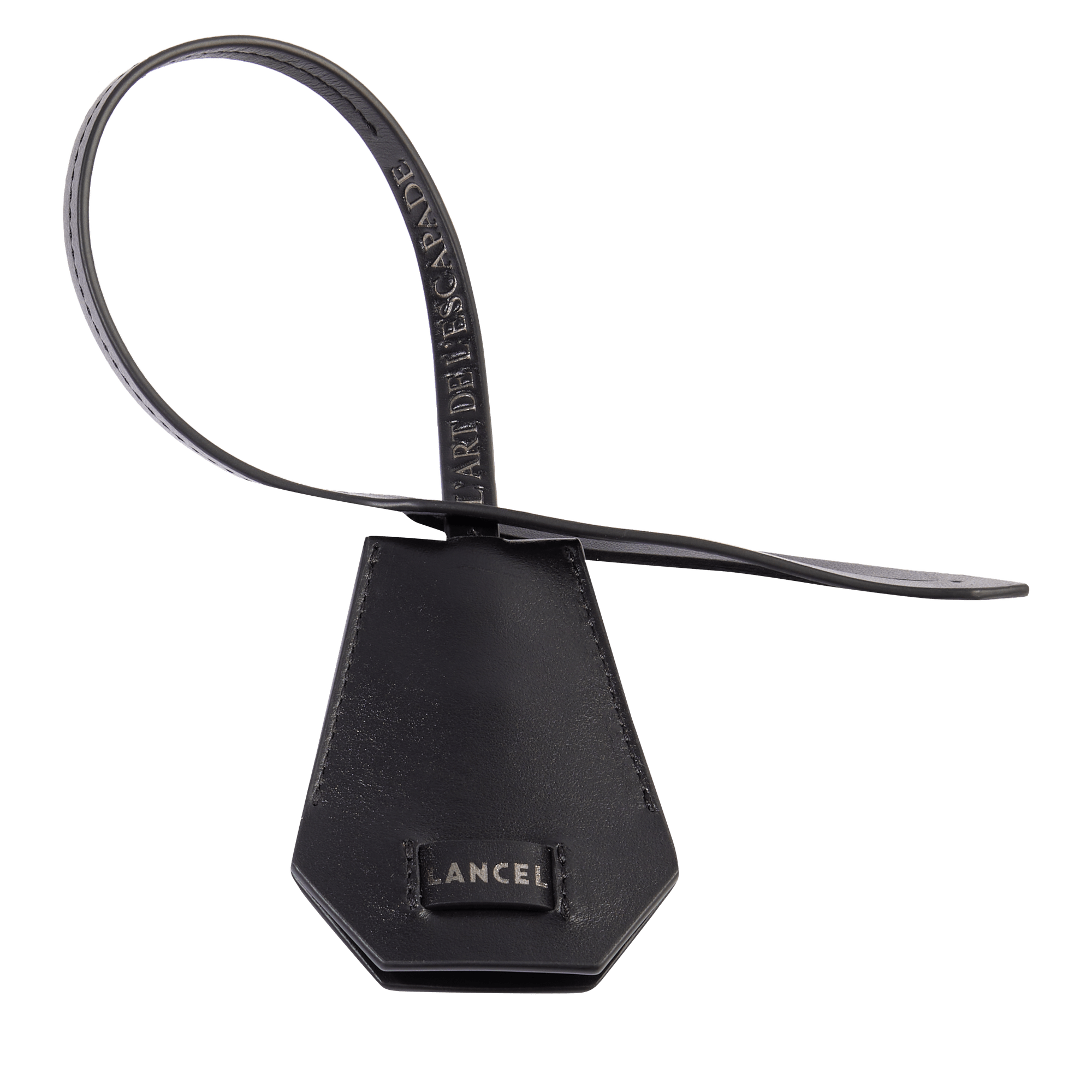 LANCEL Porte-clés cloches escapade de lancel en cuir Noir