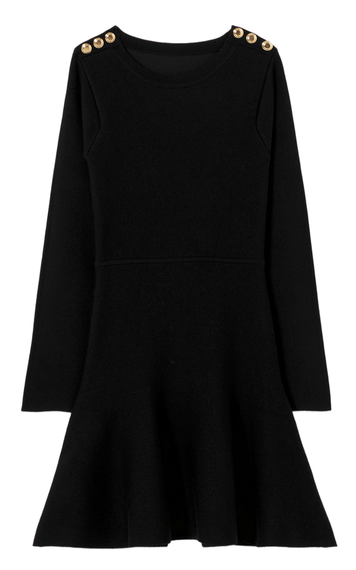 Robe courte col rond maeva CLAUDIE PIERLOT Noir