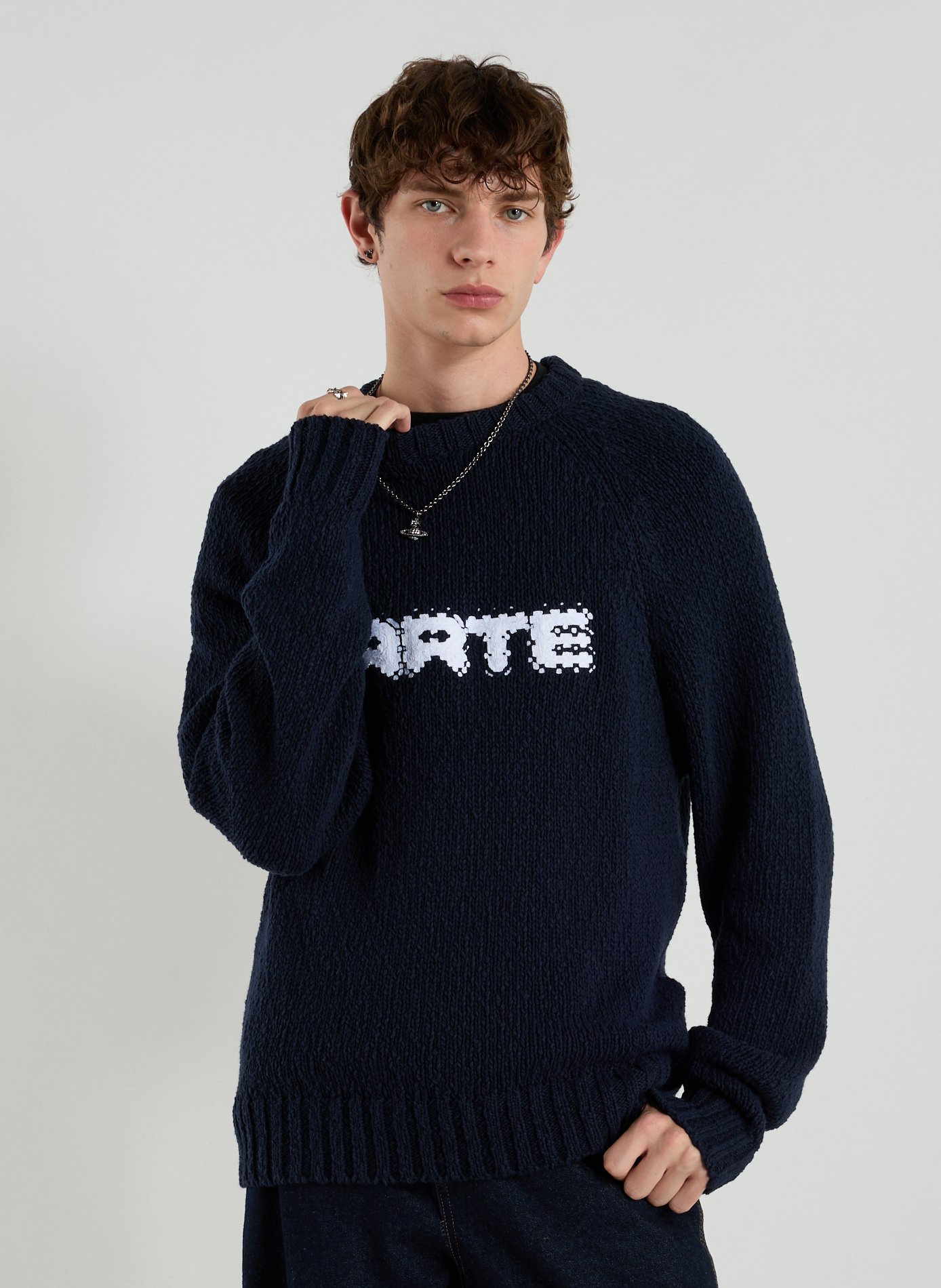ARTE ANTWERP Cotton-blend jumper Blue