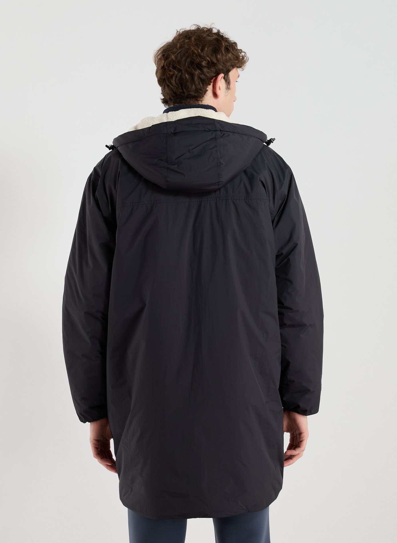 Mid-length hooded jacket K-WAY Black