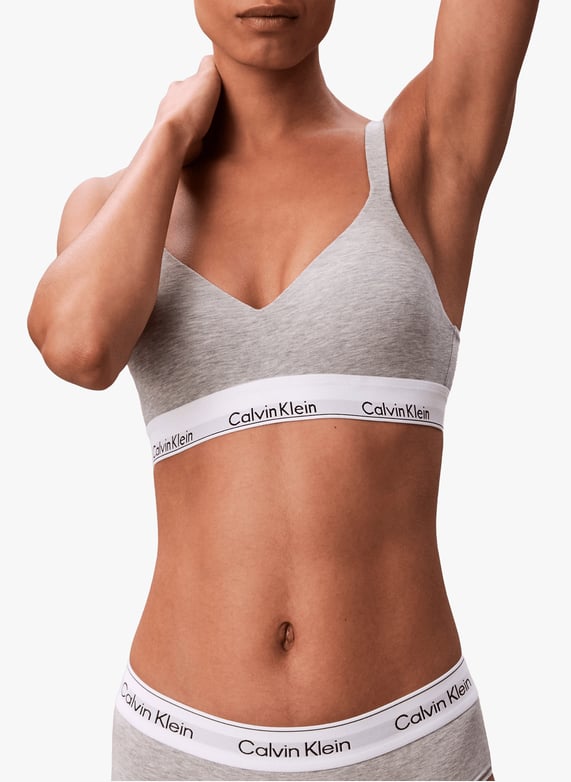 Brassière en coton mélangé | Gris by CALVIN KLEIN Brassière en coton mélangé Gris