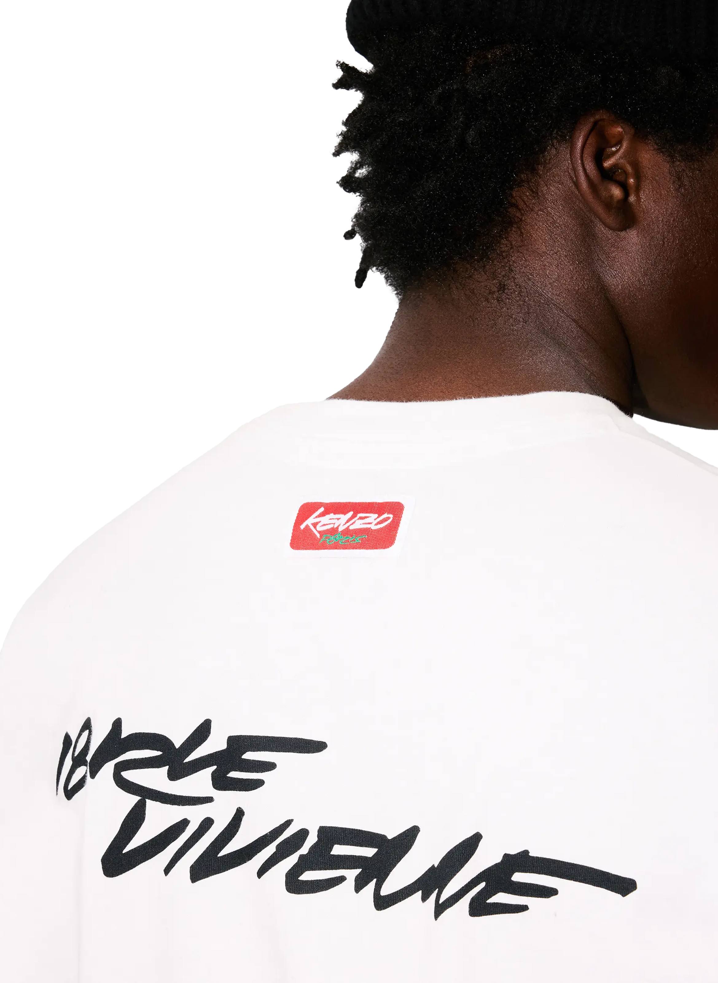 Biker-style cotton t-shirt KENZO White