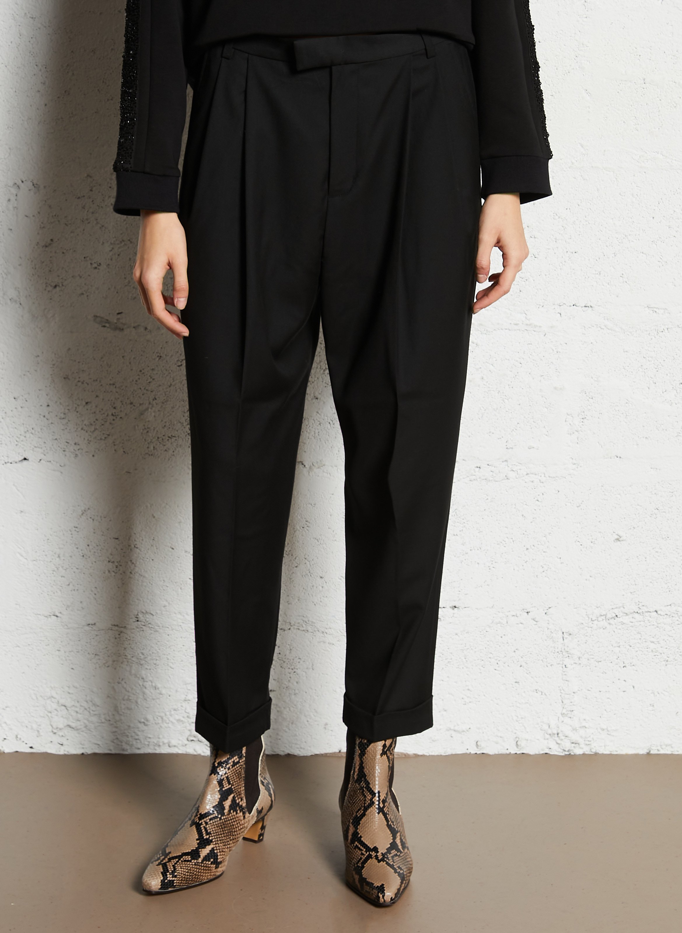 Pantalon droit IKKS Noir